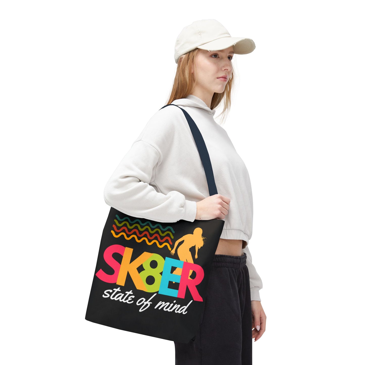 Sk8er State of Mind – Skatecore Tote Bag– Loud & Cute Tote Bag – Emotional Era Tote Bag– Retro Music Tote – Pop Music Tote Bag – Nostalgic Music Tote - Mixtape Hearts