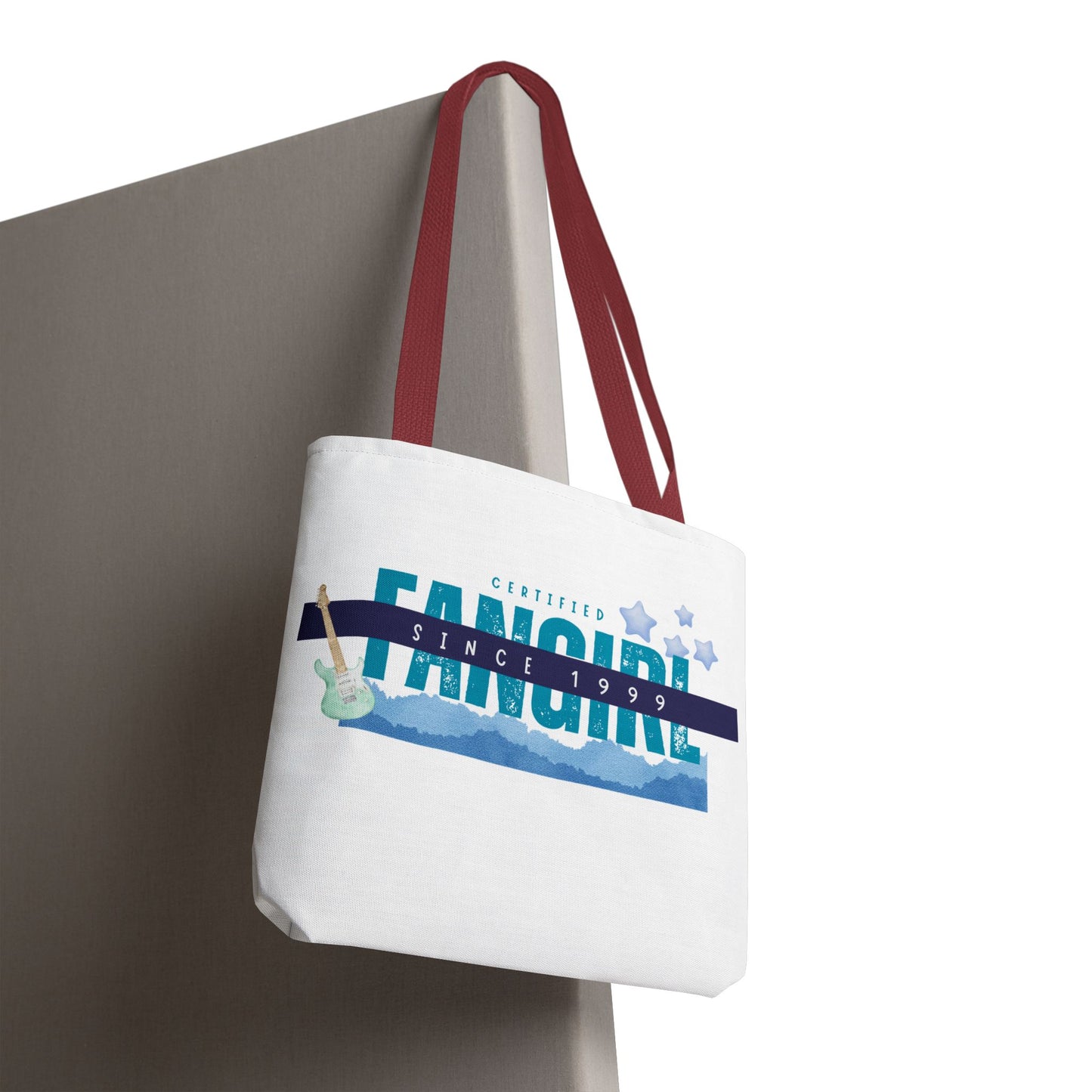 Certified Fangirl Since 1999 – Nostalgic Music Tote, Cute Tote, Gift for Fangirls, Fan Merchandise, Artsy Bag, AOP Design - Mixtape Hearts