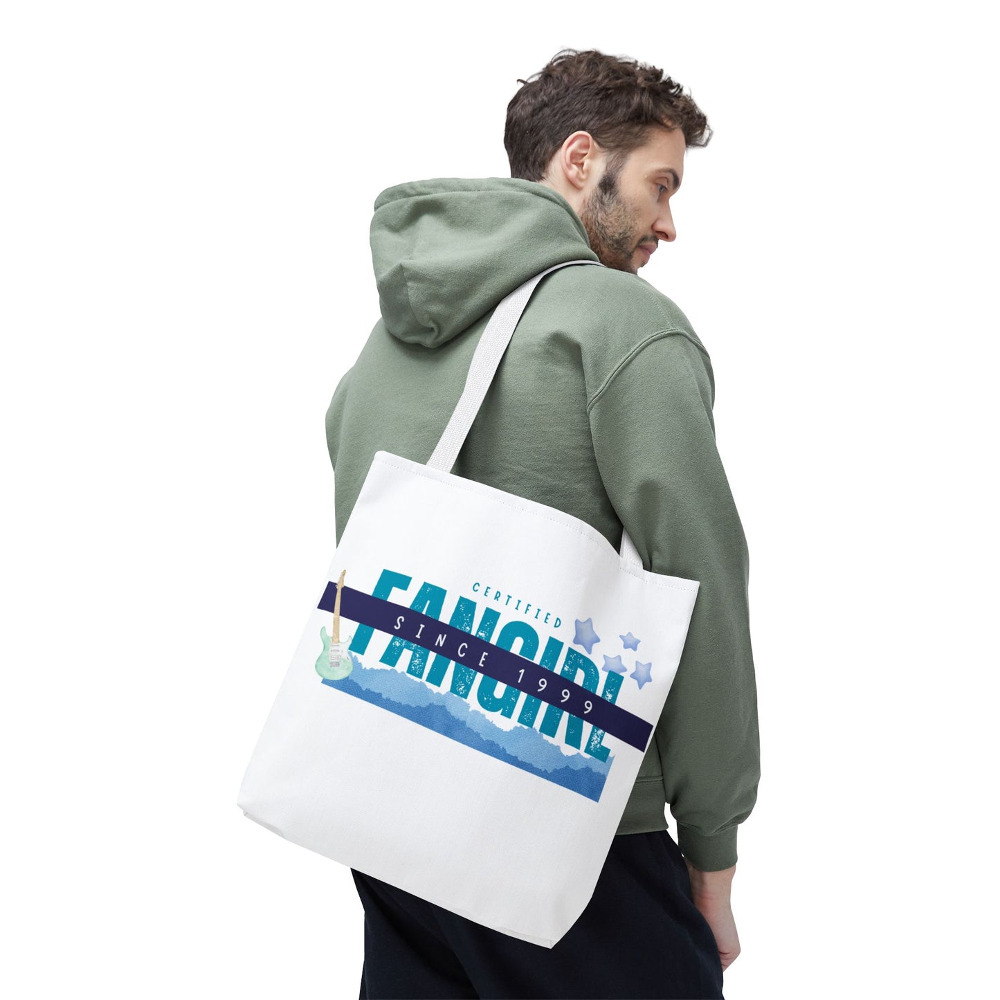 Certified Fangirl Since 1999 – Nostalgic Music Tote, Cute Tote, Gift for Fangirls, Fan Merchandise, Artsy Bag, AOP Design - Mixtape Hearts