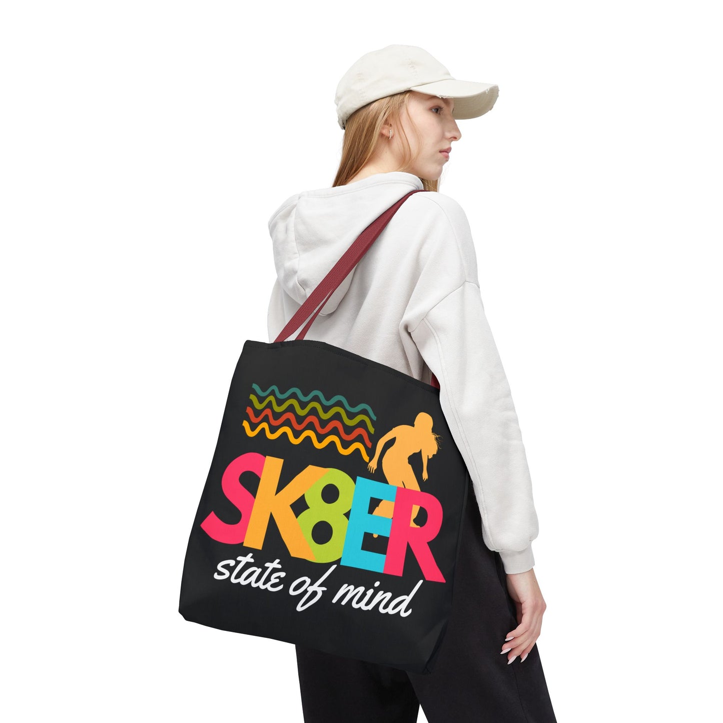 Sk8er State of Mind – Skatecore Tote Bag– Loud & Cute Tote Bag – Emotional Era Tote Bag– Retro Music Tote – Pop Music Tote Bag – Nostalgic Music Tote - Mixtape Hearts