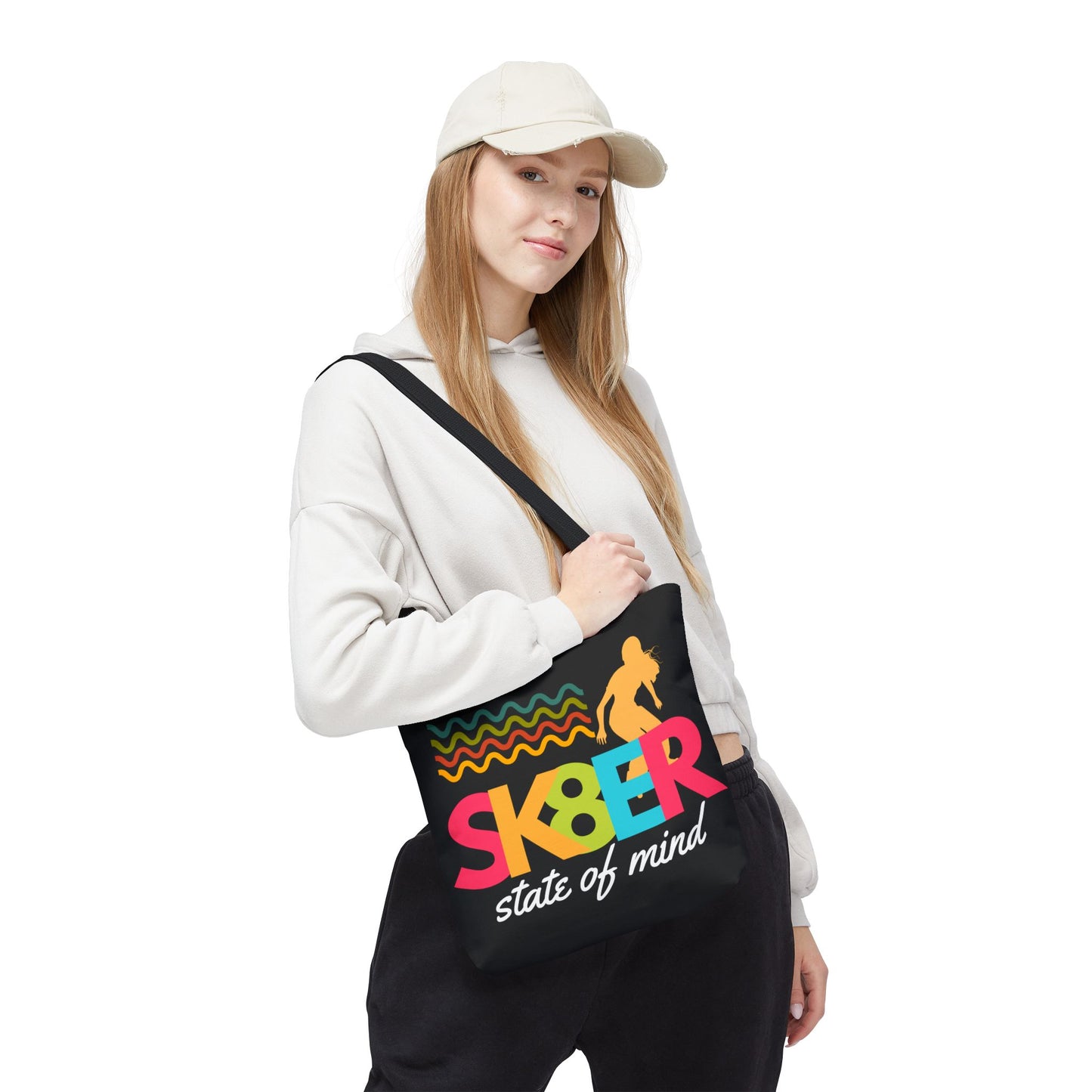 Sk8er State of Mind – Skatecore Tote Bag– Loud & Cute Tote Bag – Emotional Era Tote Bag– Retro Music Tote – Pop Music Tote Bag – Nostalgic Music Tote - Mixtape Hearts