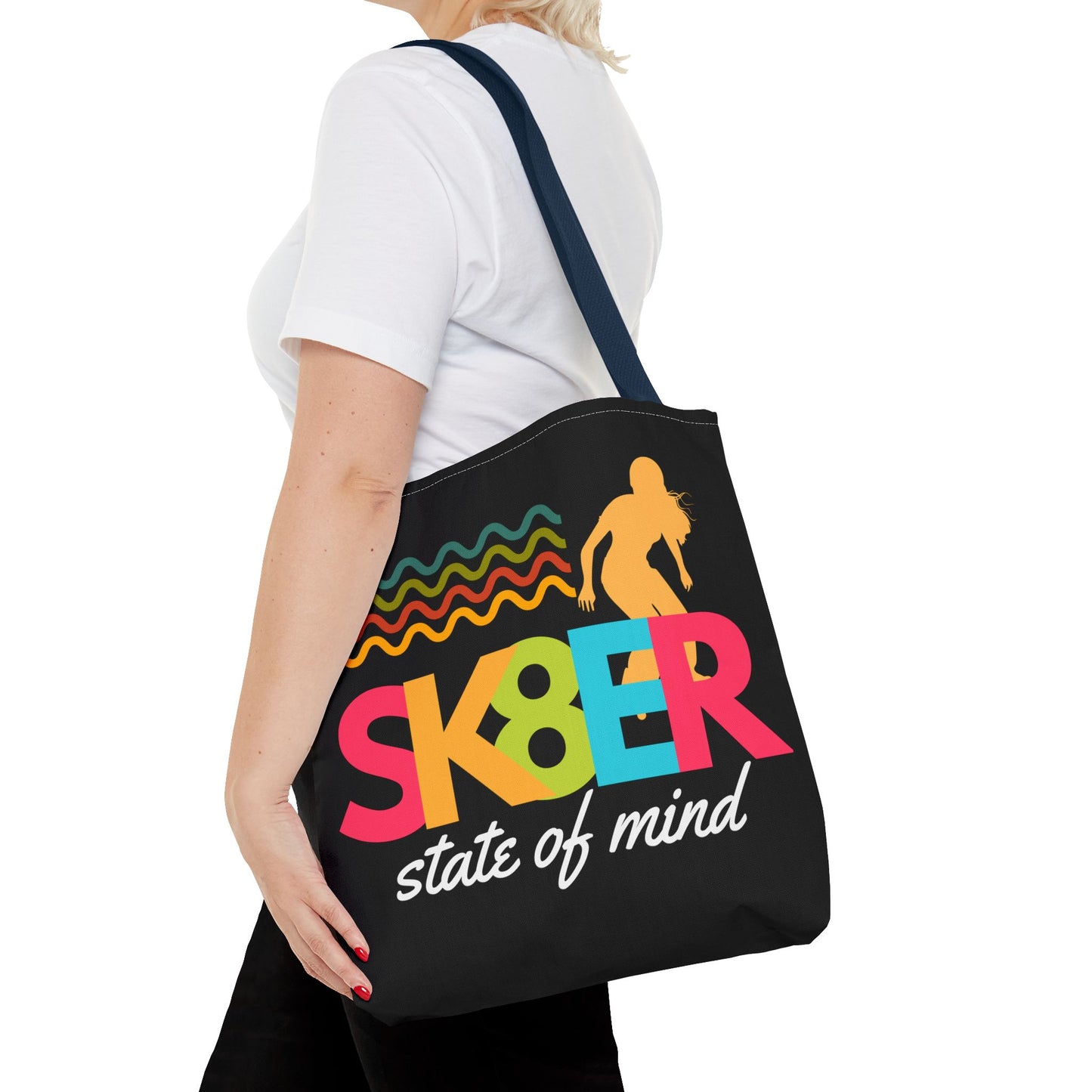 Sk8er State of Mind – Skatecore Tote Bag– Loud & Cute Tote Bag – Emotional Era Tote Bag– Retro Music Tote – Pop Music Tote Bag – Nostalgic Music Tote - Mixtape Hearts
