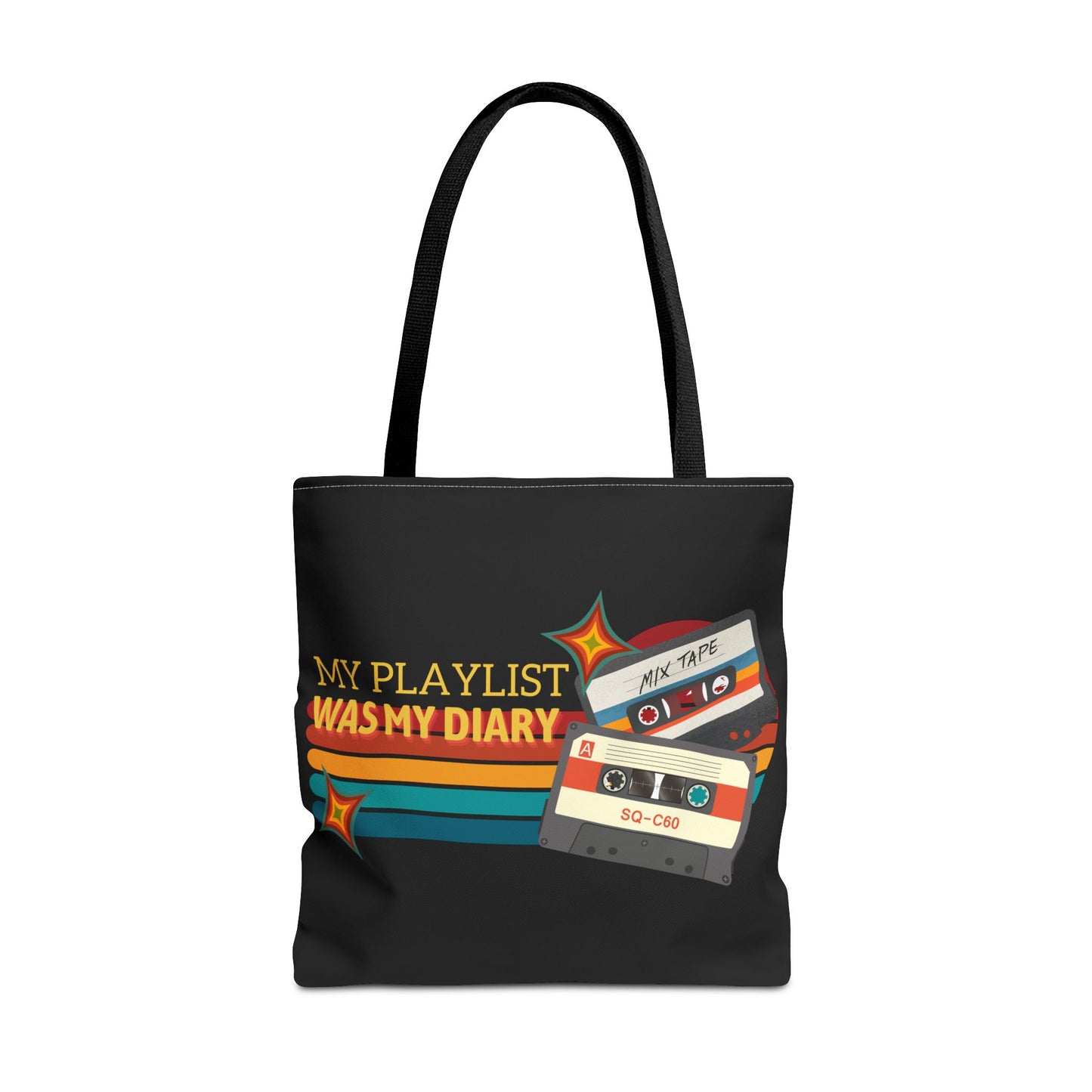 My Playlist Was My Diary – Emotional Era Tote Bag– Retro Music Tote – Pop Music Tote Bag – Nostalgic Music Tote