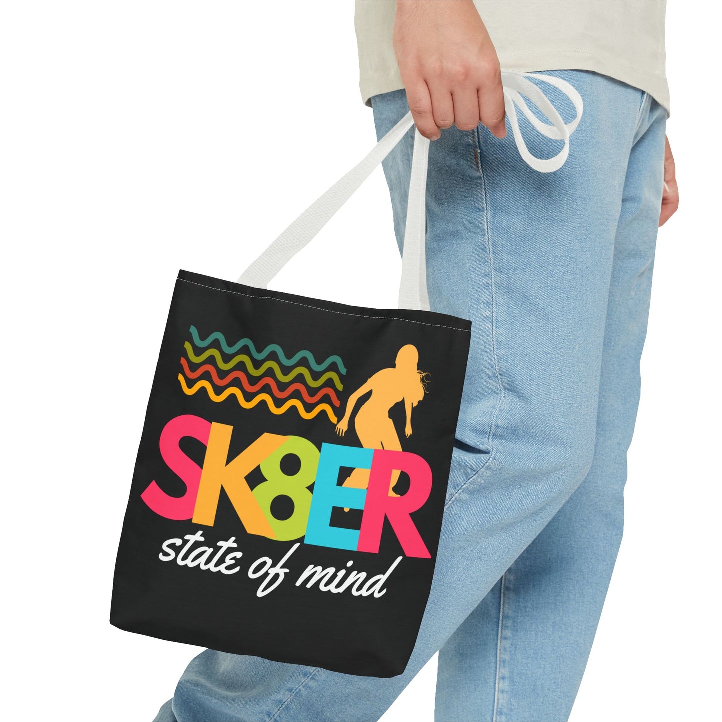 Sk8er State of Mind – Skatecore Tote Bag– Loud & Cute Tote Bag – Emotional Era Tote Bag– Retro Music Tote – Pop Music Tote Bag – Nostalgic Music Tote - Mixtape Hearts