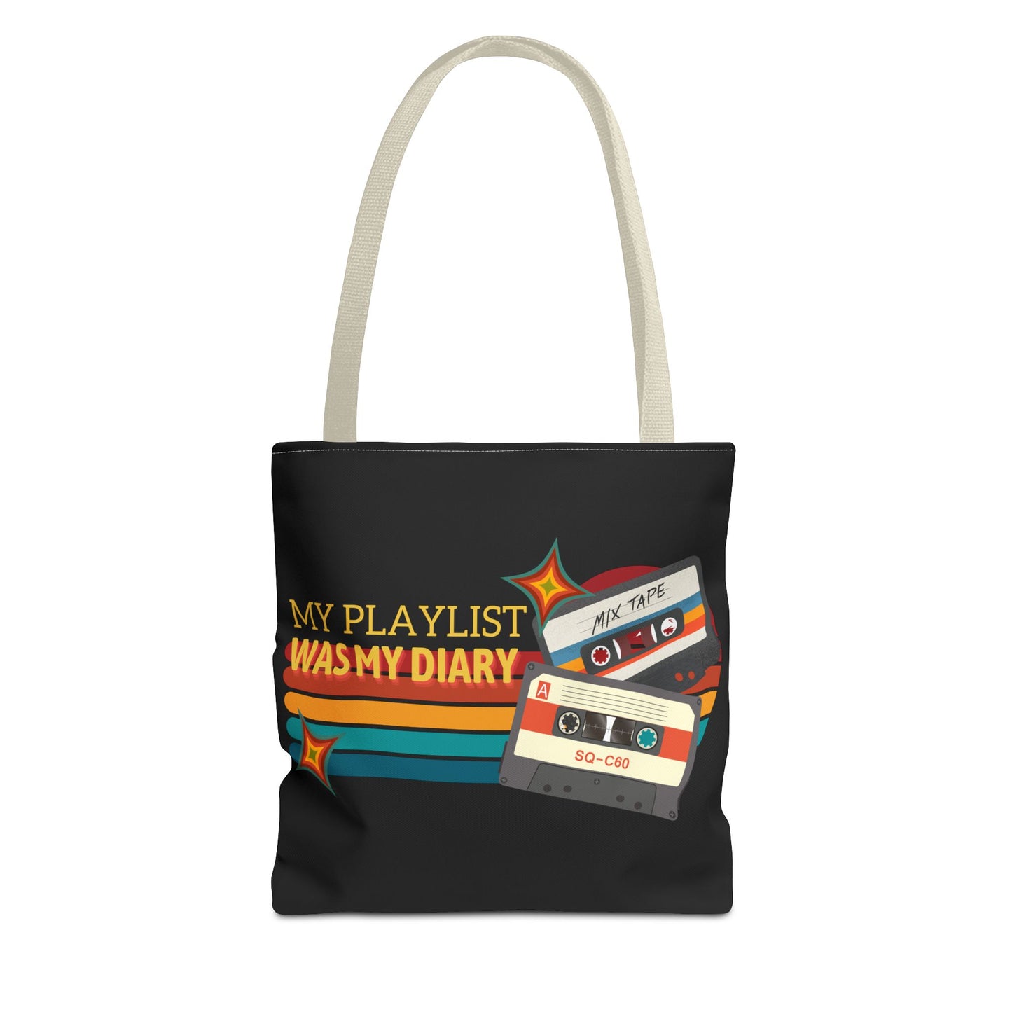 My Playlist Was My Diary – Emotional Era Tote Bag– Retro Music Tote – Pop Music Tote Bag – Nostalgic Music Tote