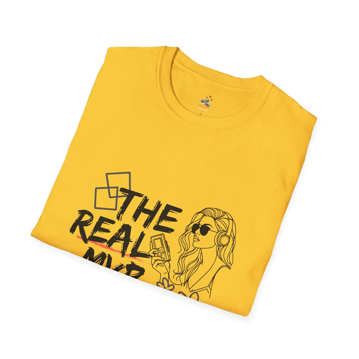 The Real MVP: My Walkman – 90s Nostalgia Unisex Tee| Gift for Walkman Fans, Vintage Style Tee, Casual Wear, Concert Outfit, Unisex Apparel - Mixtape Hearts