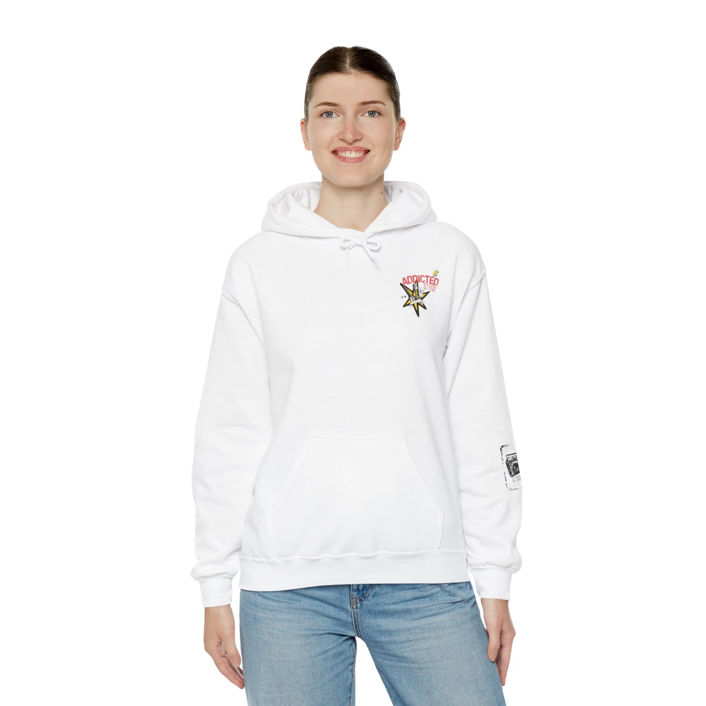 "Addicted to You" – Hoodie for the Lovesick & Lyrical - Addicted to You, Cute Gift for Her, Stylish Streetwear, Cozy Layering Piece, Unique Graphic Hoodie
