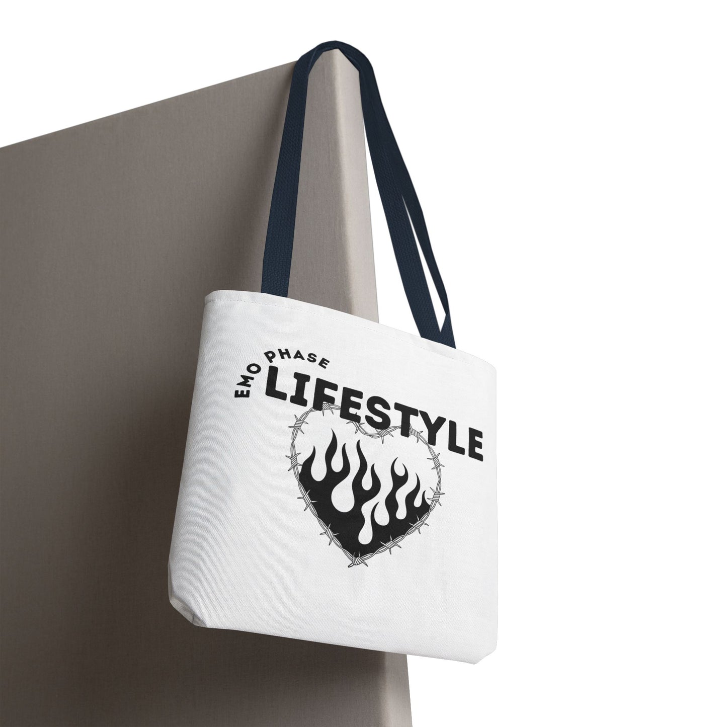 Emo Phase Lifestyle – Emotional Era Tote Bag - AOP, Fun and Stylish, Perfect for Music Lovers, Gift for Friends, Everyday Use, Beach Bag, Eco-Friendly - Mixtape Hearts