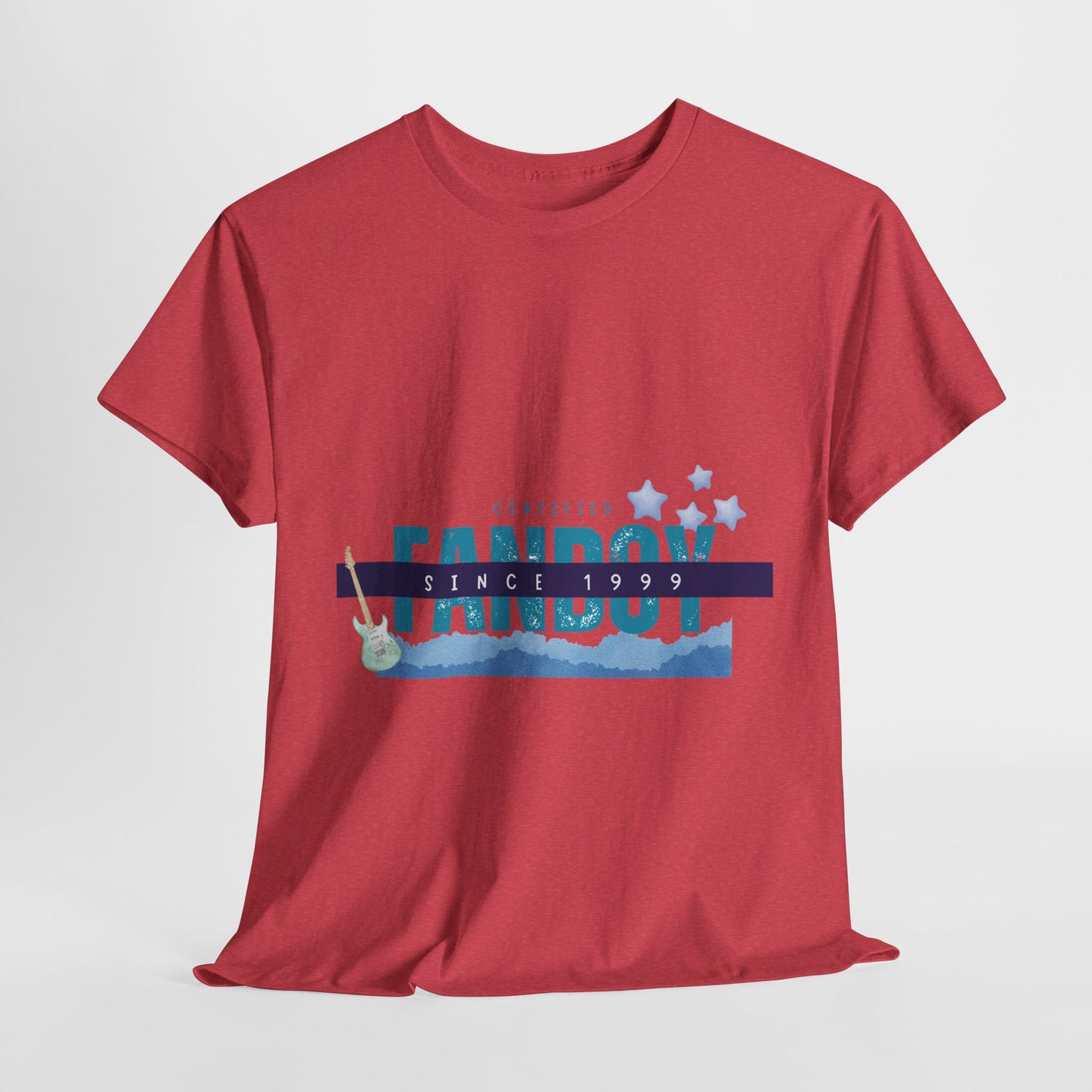 Certified Fanboy Since 1999 – Retro Pop Music Tee, Casual Tee, Graphic T-Shirt, Gift for Fans, Summer Wear, Everyday Comfort - Mixtape Hearts