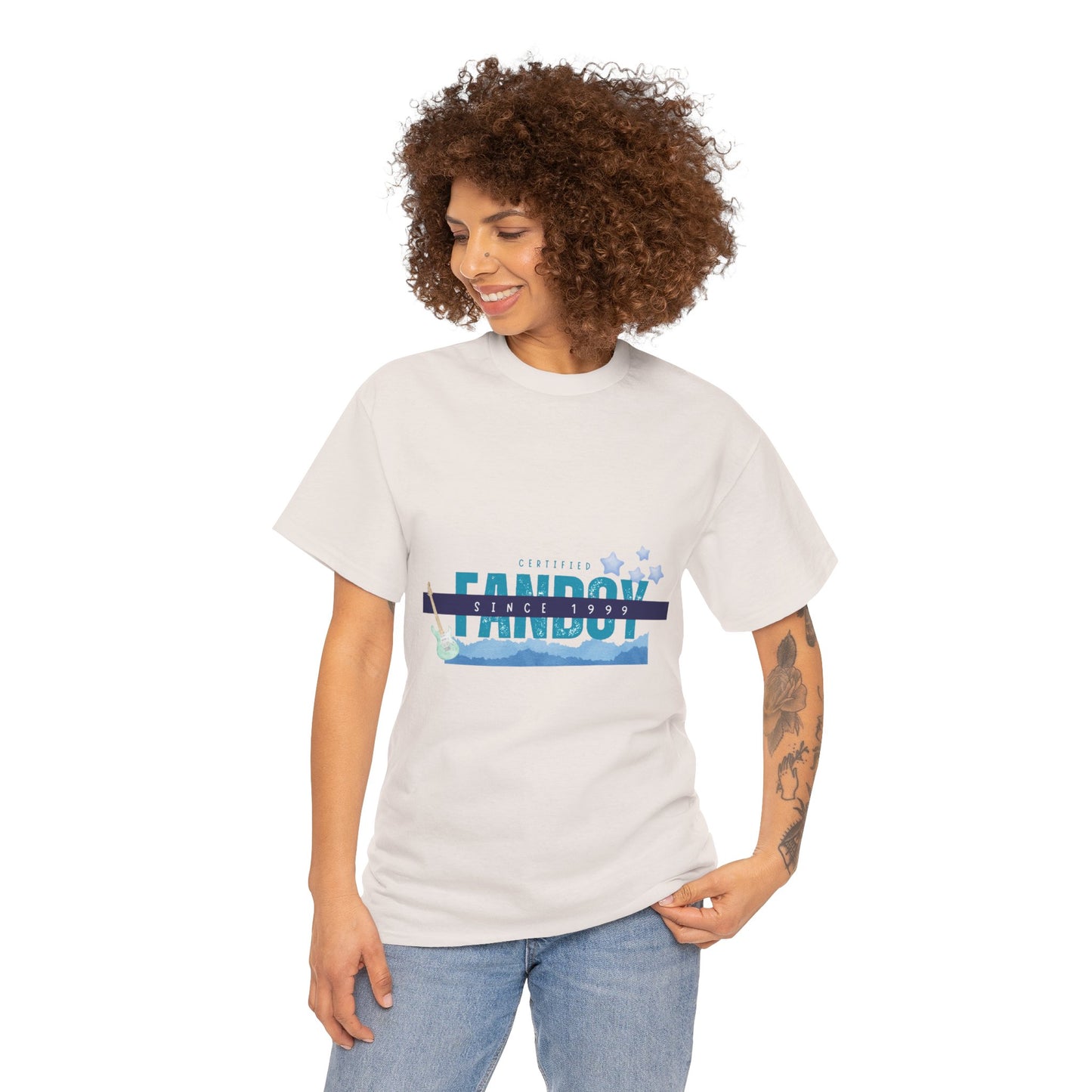 Certified Fanboy Since 1999 – Retro Pop Music Tee, Casual Tee, Graphic T-Shirt, Gift for Fans, Summer Wear, Everyday Comfort - Mixtape Hearts