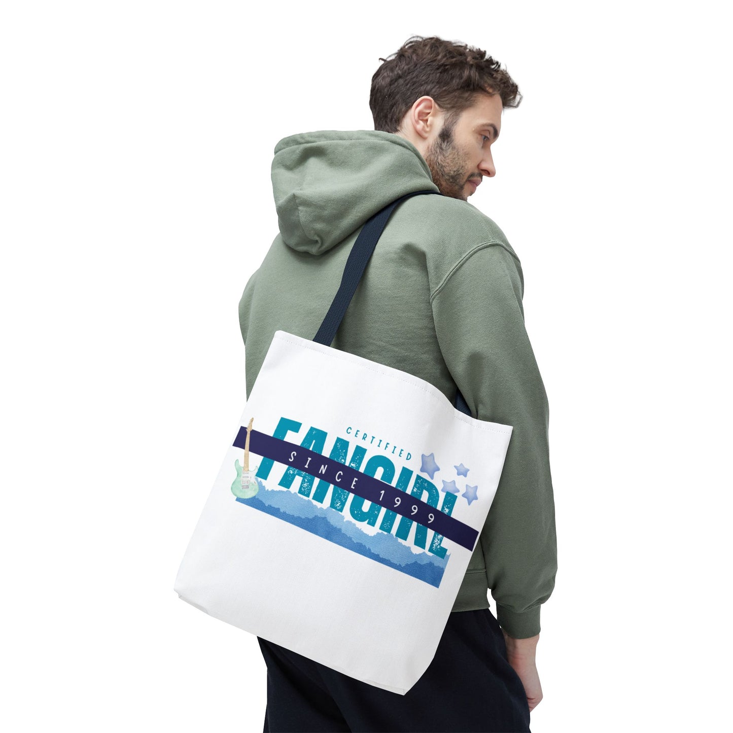 Certified Fangirl Since 1999 – Nostalgic Music Tote, Cute Tote, Gift for Fangirls, Fan Merchandise, Artsy Bag, AOP Design - Mixtape Hearts
