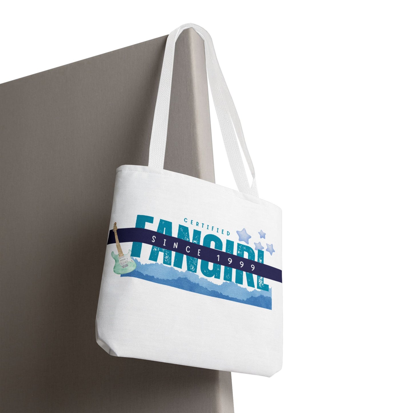 Certified Fangirl Since 1999 – Nostalgic Music Tote, Cute Tote, Gift for Fangirls, Fan Merchandise, Artsy Bag, AOP Design - Mixtape Hearts
