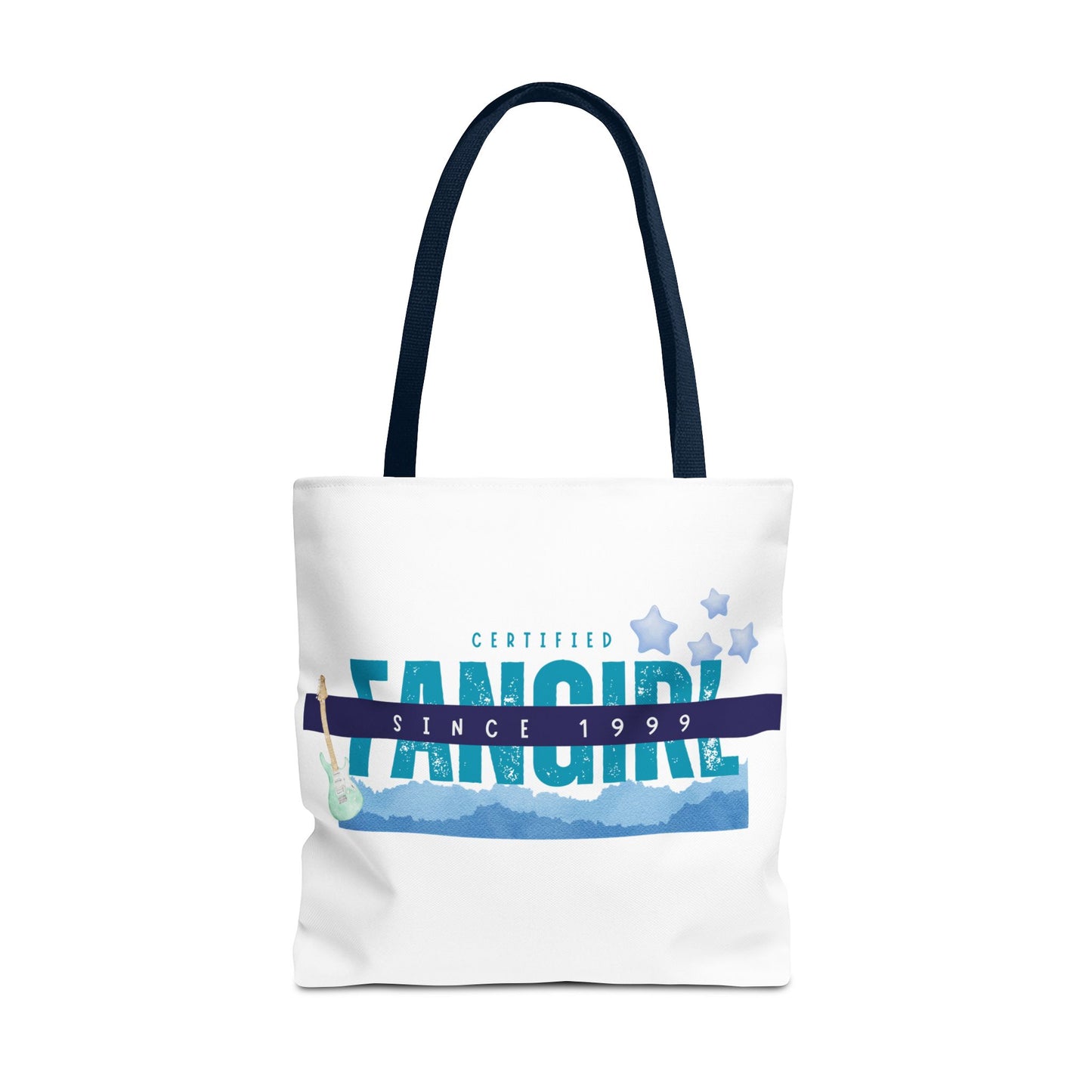 Certified Fangirl Since 1999 – Nostalgic Music Tote, Cute Tote, Gift for Fangirls, Fan Merchandise, Artsy Bag, AOP Design - Mixtape Hearts
