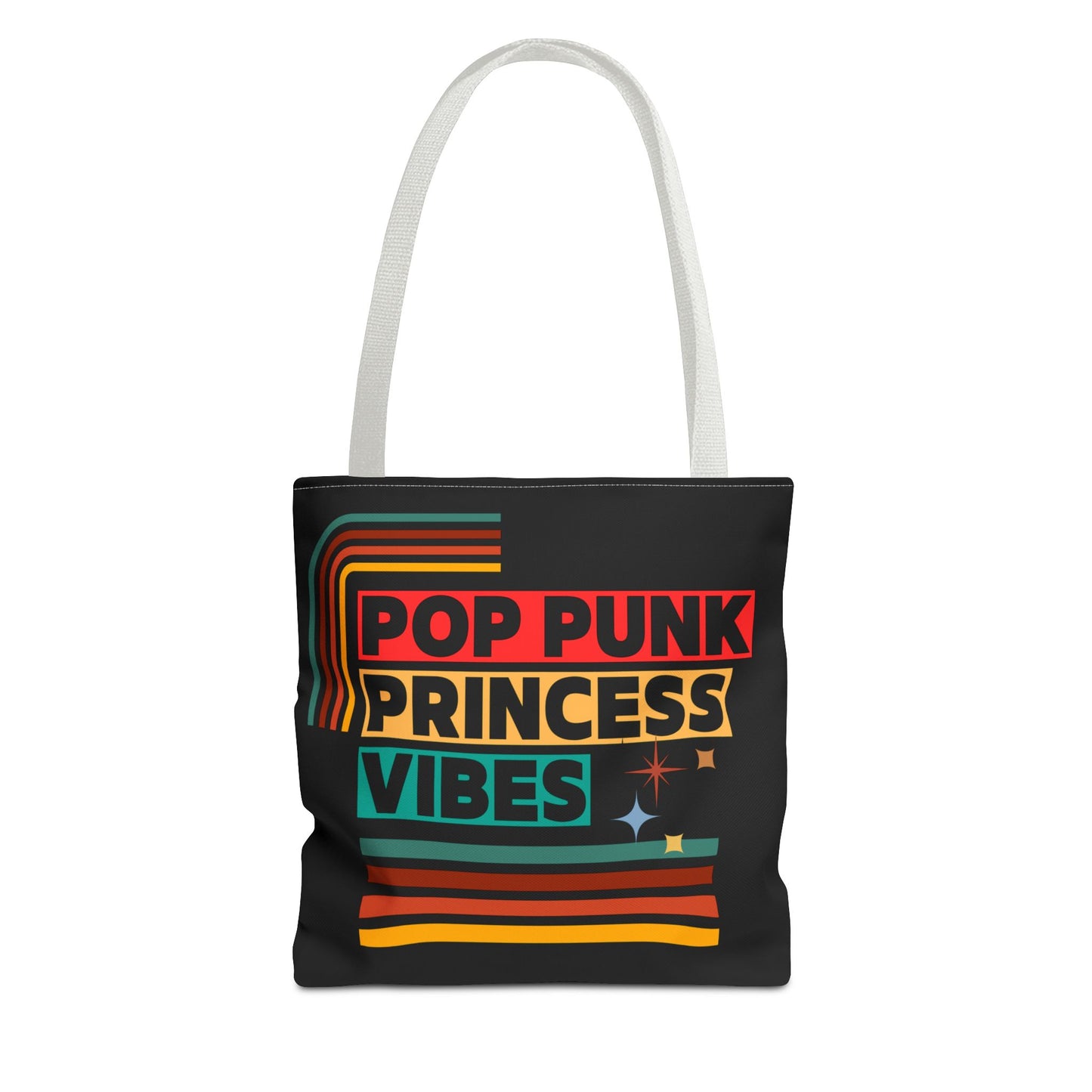 Pop Punk Princess Vibes – Loud & Cute Tote Bag – Emotional Era Tote Bag– Retro Music Tote – Pop Music Tote Bag – Nostalgic Music Tote - Mixtape Hearts