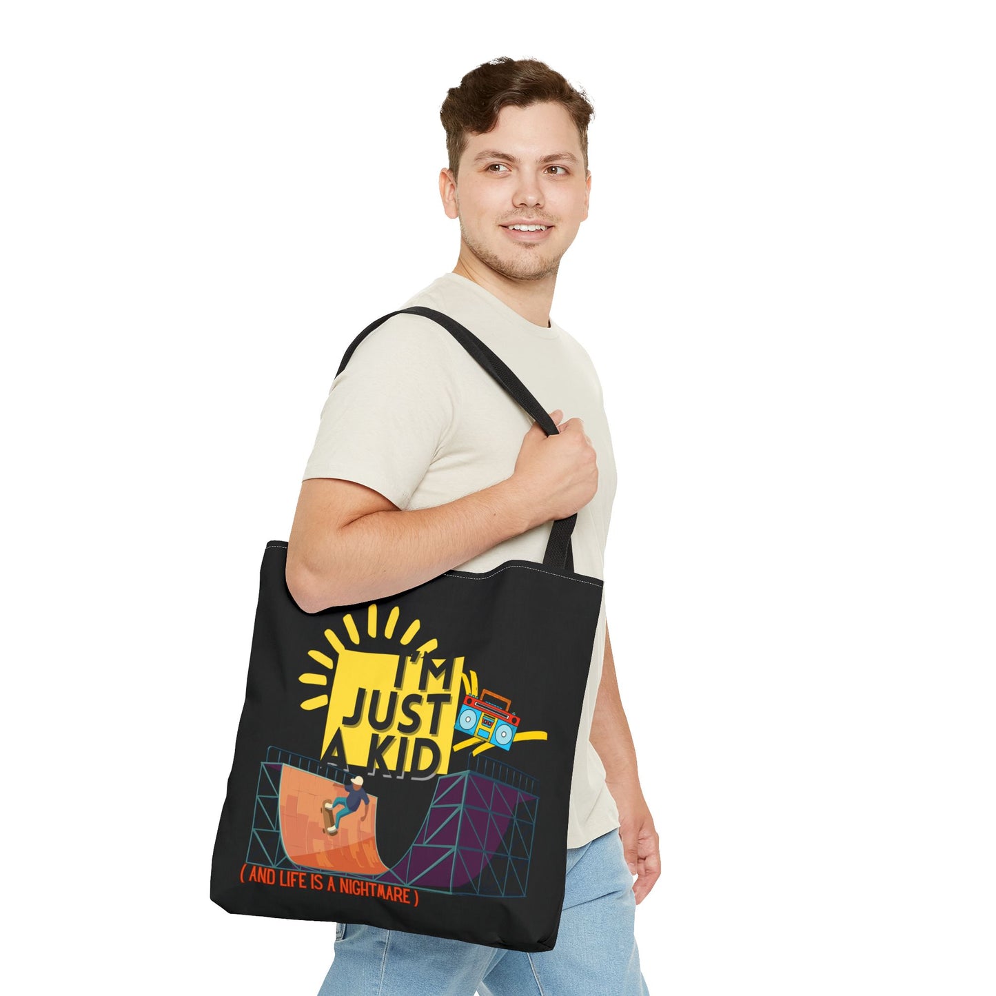 “I’m Just a Kid” Emotional Baggage Tote - Mixtape Hearts