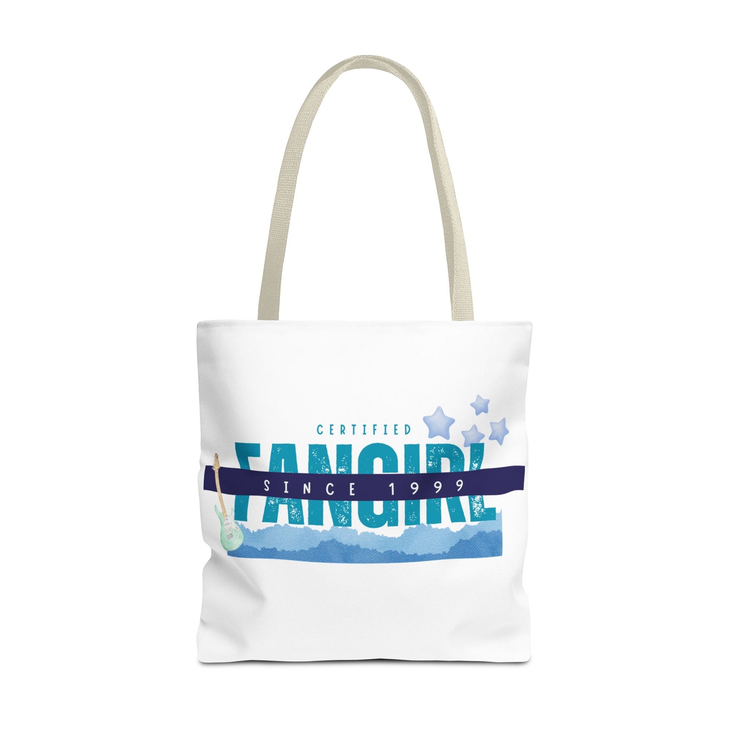 Certified Fangirl Since 1999 – Nostalgic Music Tote, Cute Tote, Gift for Fangirls, Fan Merchandise, Artsy Bag, AOP Design - Mixtape Hearts