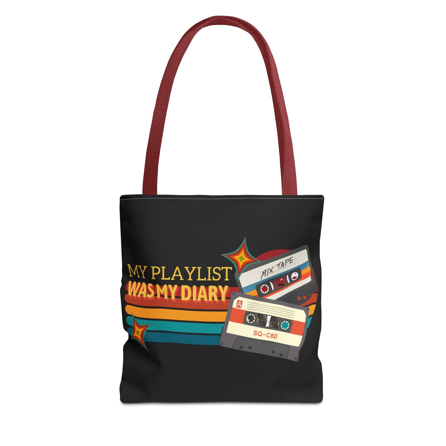 My Playlist Was My Diary – Emotional Era Tote Bag– Retro Music Tote – Pop Music Tote Bag – Nostalgic Music Tote