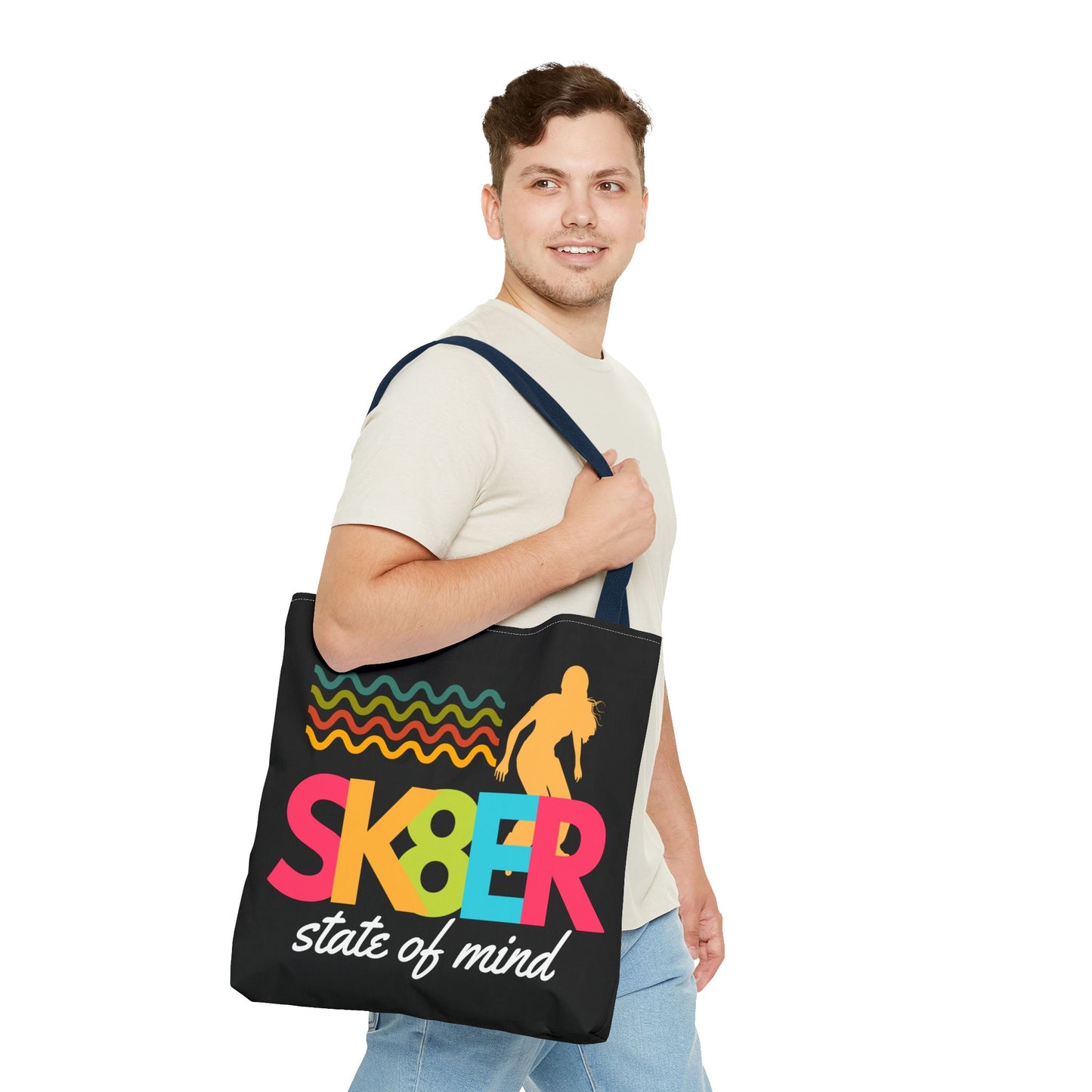 Sk8er State of Mind – Skatecore Tote Bag– Loud & Cute Tote Bag – Emotional Era Tote Bag– Retro Music Tote – Pop Music Tote Bag – Nostalgic Music Tote - Mixtape Hearts
