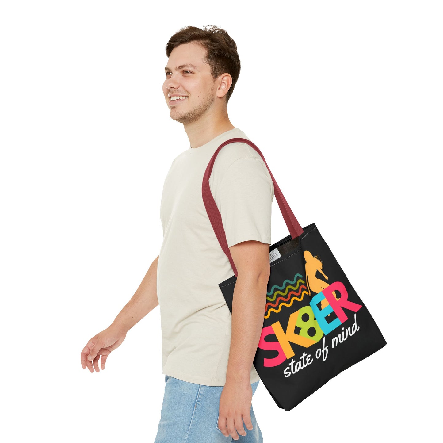 Sk8er State of Mind – Skatecore Tote Bag– Loud & Cute Tote Bag – Emotional Era Tote Bag– Retro Music Tote – Pop Music Tote Bag – Nostalgic Music Tote - Mixtape Hearts