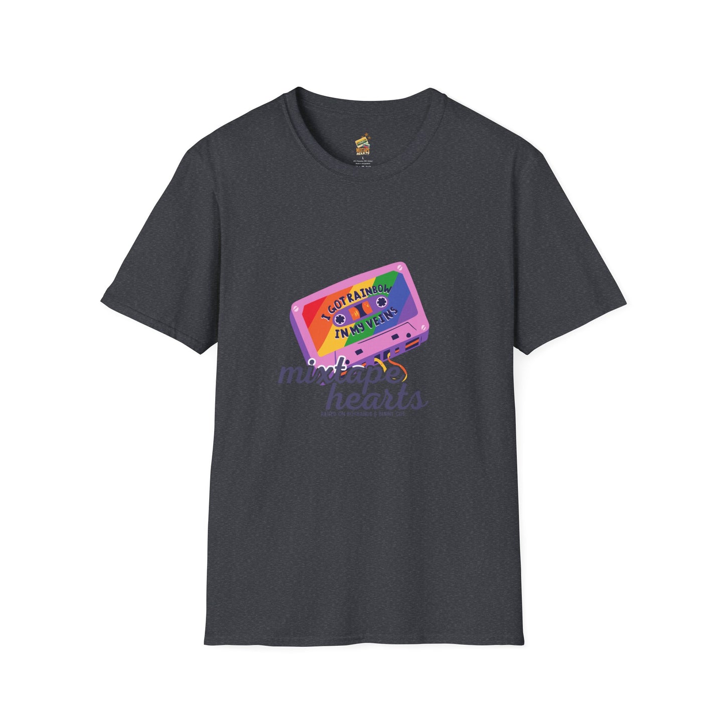Raised on Boybands & Burnt CDs – Unisex T-Shirt– 90s Nostalgia Unisex Tee| Gift for Walkman Fans, Vintage Style Tee, Casual Wear, Concert Outfit, Unisex Apparel - Mixtape Hearts