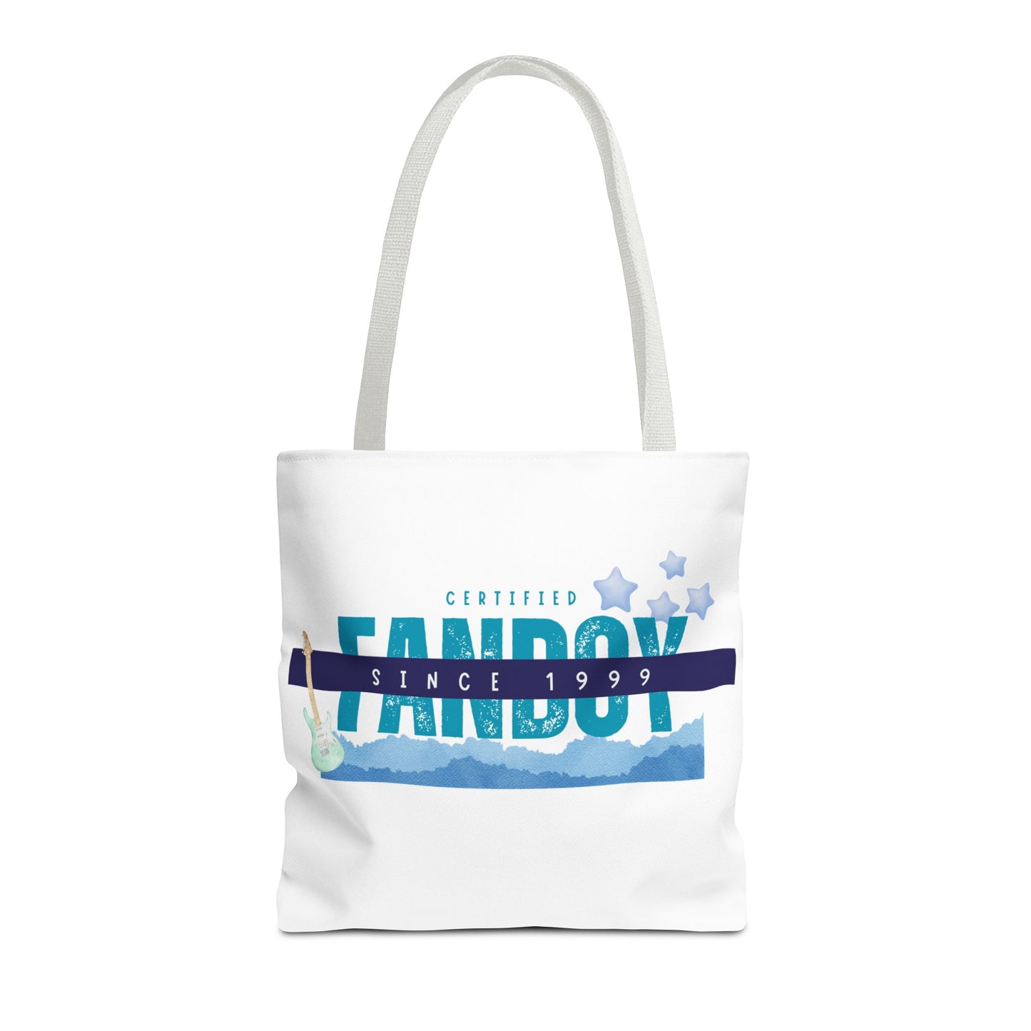 Certified Fanboy Since 1999 – Pop Music Tote Bag– Nostalgic Music Tote, Cute Tote, Gift for Fangirls, Fan Merchandise, Artsy Bag, AOP Design - Mixtape Hearts