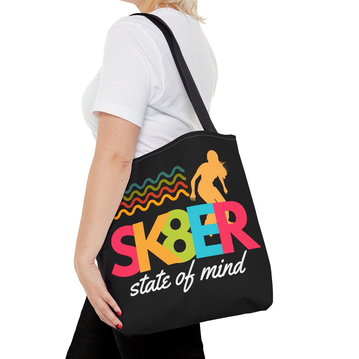 Sk8er State of Mind – Skatecore Tote Bag– Loud & Cute Tote Bag – Emotional Era Tote Bag– Retro Music Tote – Pop Music Tote Bag – Nostalgic Music Tote - Mixtape Hearts