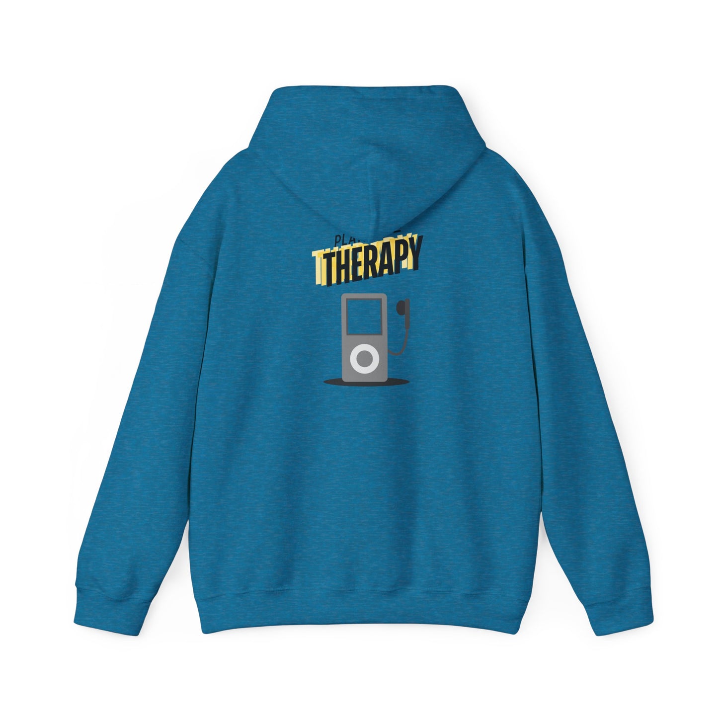 Playlist = Therapy – Cozy Hoodie – Cozy Throwback Hoodie – Cozy Retro Hoodie – Stylish Streetwear, Cozy Layering Piece, Unique Graphic Hoodie - Mixtape Hearts