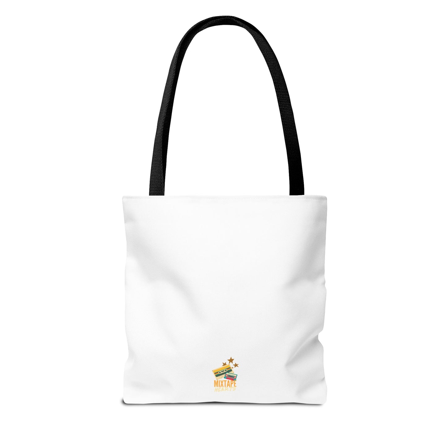 My Playlist Was My Diary – Emotional Era Tote Bag - AOP, Fun and Stylish, Perfect for Music Lovers, Gift for Friends, Everyday Use, Beach Bag, Eco-Friendly - Mixtape Hearts