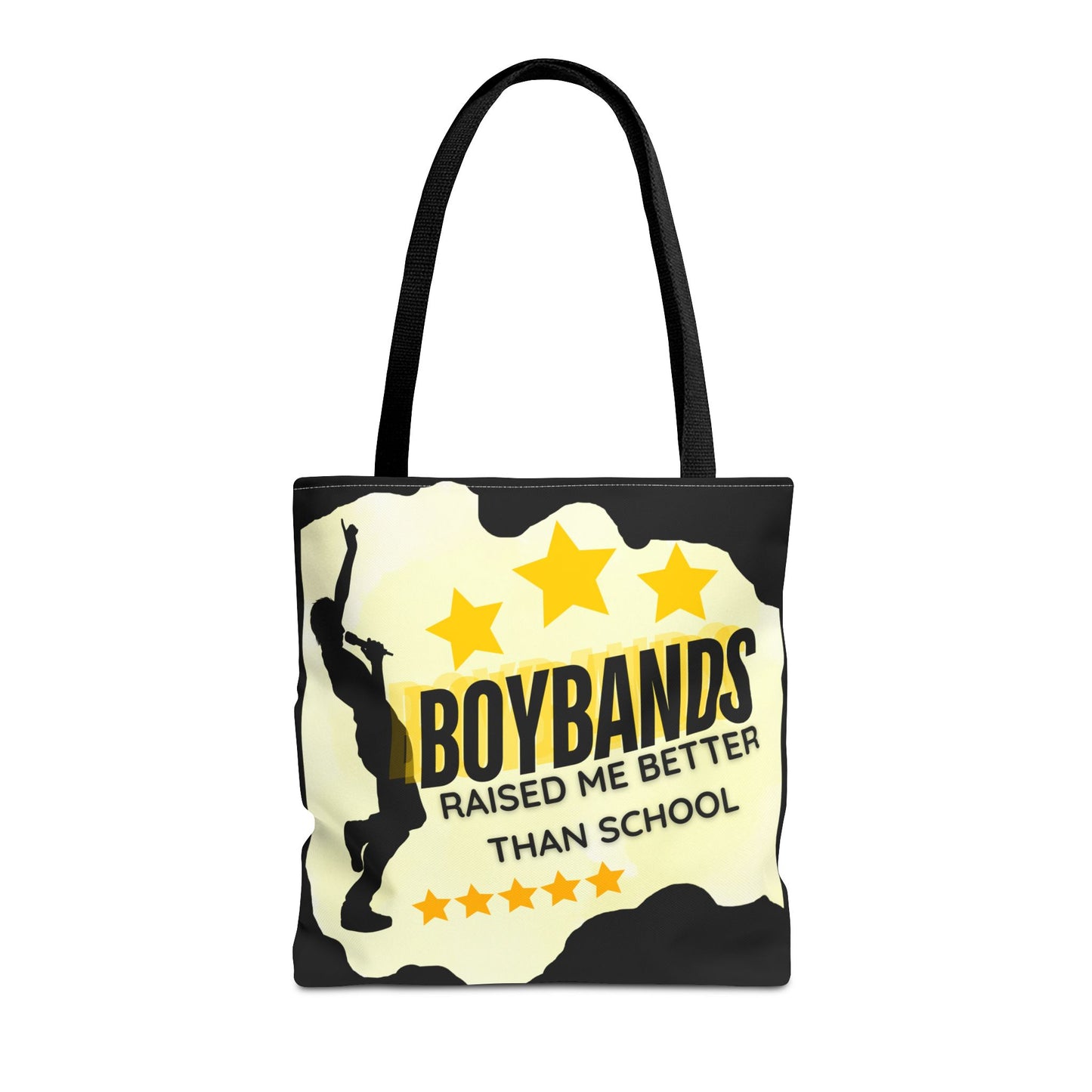 Boybands Raised Me Better Than School – Retro Music Tote – Pop Music Tote Bag – Nostalgic Music Tote - Mixtape Hearts