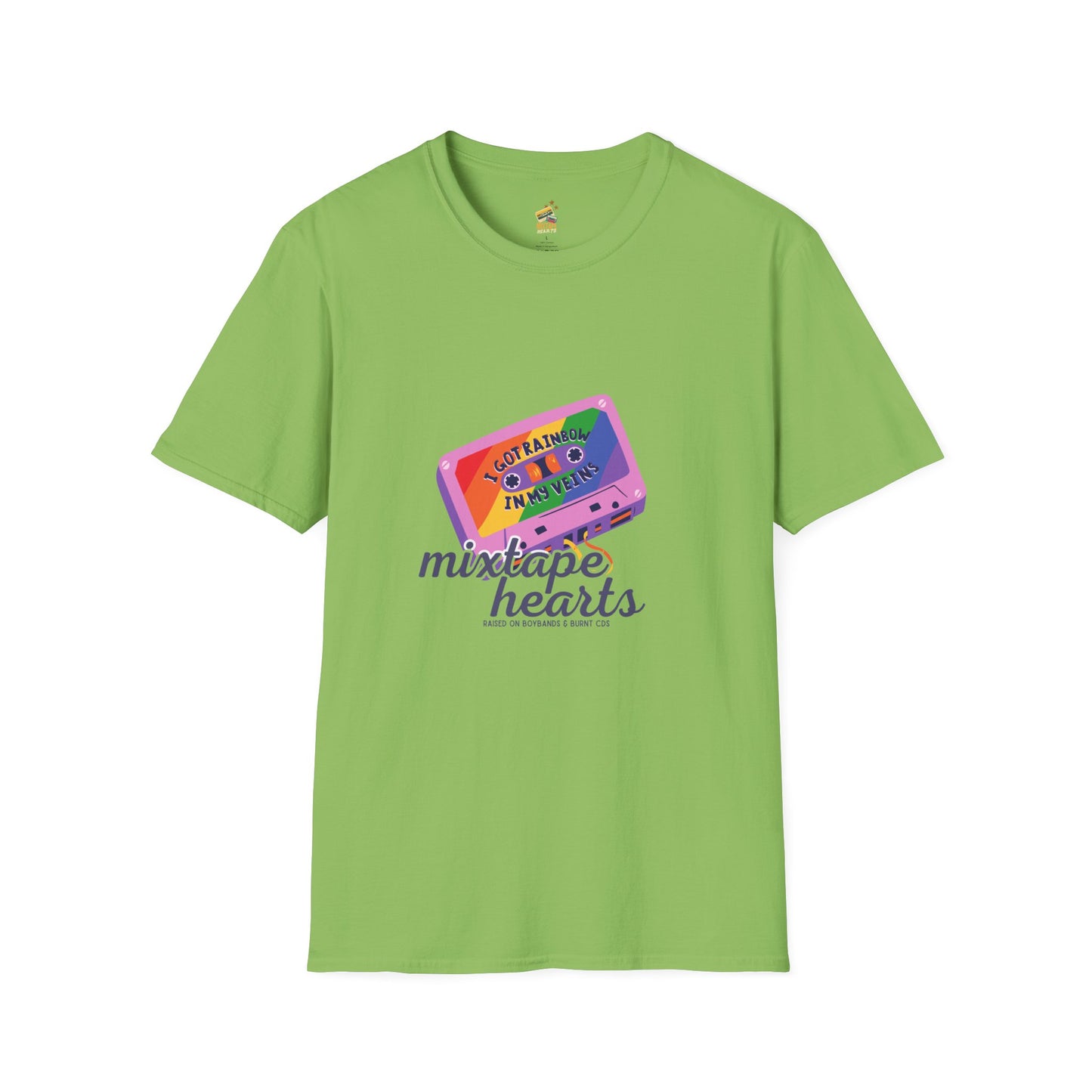 Raised on Boybands & Burnt CDs – Unisex T-Shirt– 90s Nostalgia Unisex Tee| Gift for Walkman Fans, Vintage Style Tee, Casual Wear, Concert Outfit, Unisex Apparel - Mixtape Hearts