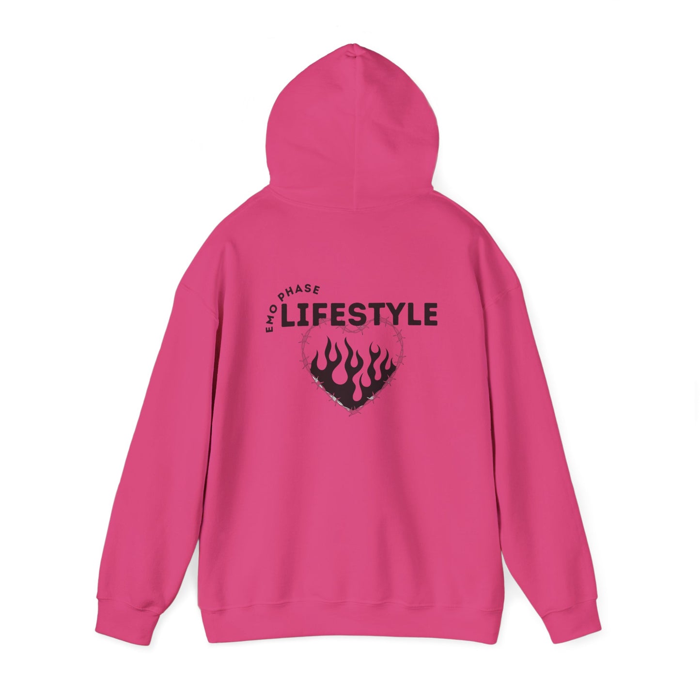 Emo Phase Lifestyle – Cozy Hoodie– Cozy Throwback Hoodie – Cozy Retro Hoodie – Stylish Streetwear, Cozy Layering Piece, Unique Graphic Hoodie