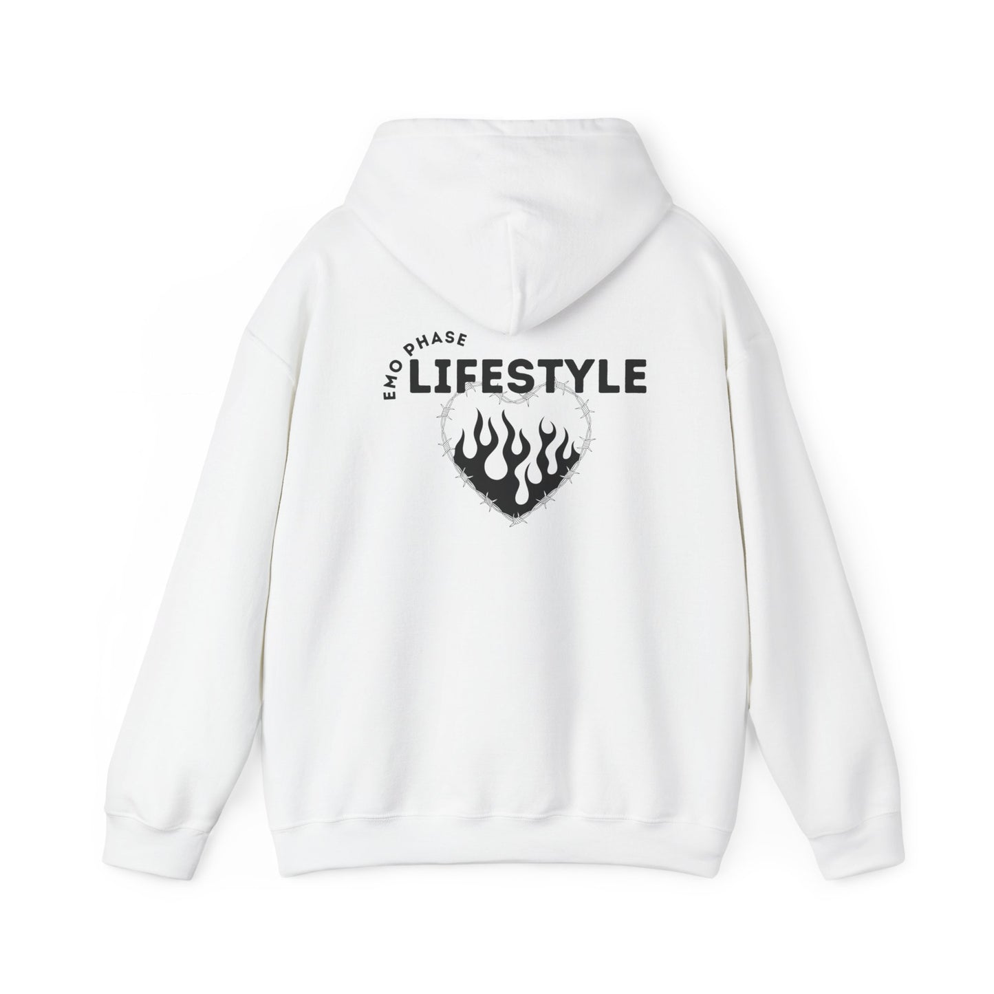 Emo Phase Lifestyle – Cozy Hoodie– Cozy Throwback Hoodie – Cozy Retro Hoodie – Stylish Streetwear, Cozy Layering Piece, Unique Graphic Hoodie