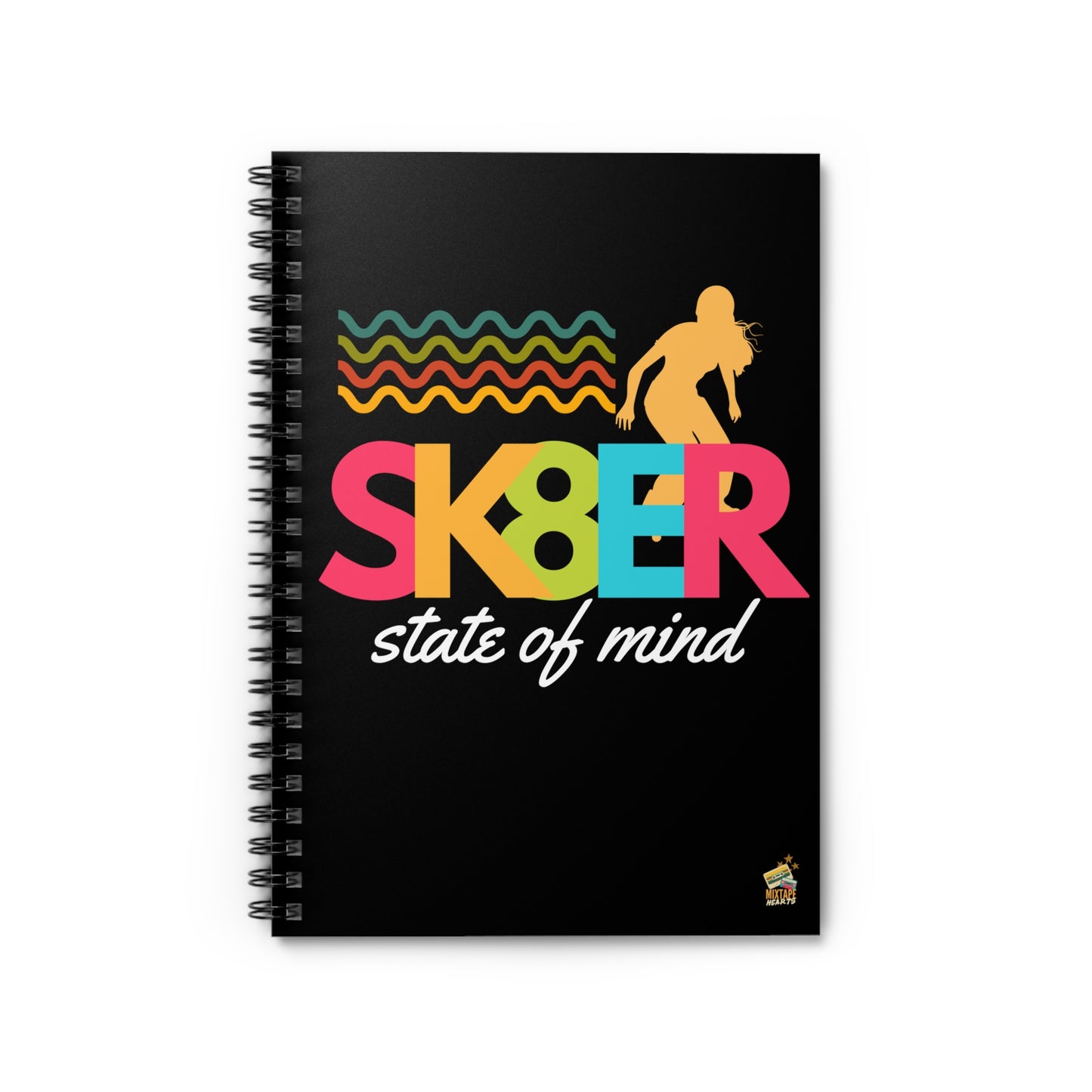 Sk8er State of Mind – Rebellious Thoughts Notebook – Sad Bops Journal– Funny Fan Journal– Nostalgia-Inspired Journal - Cute Stationery, Journal for Fans, Gift for Creatives, School Supplies, Writing Journal