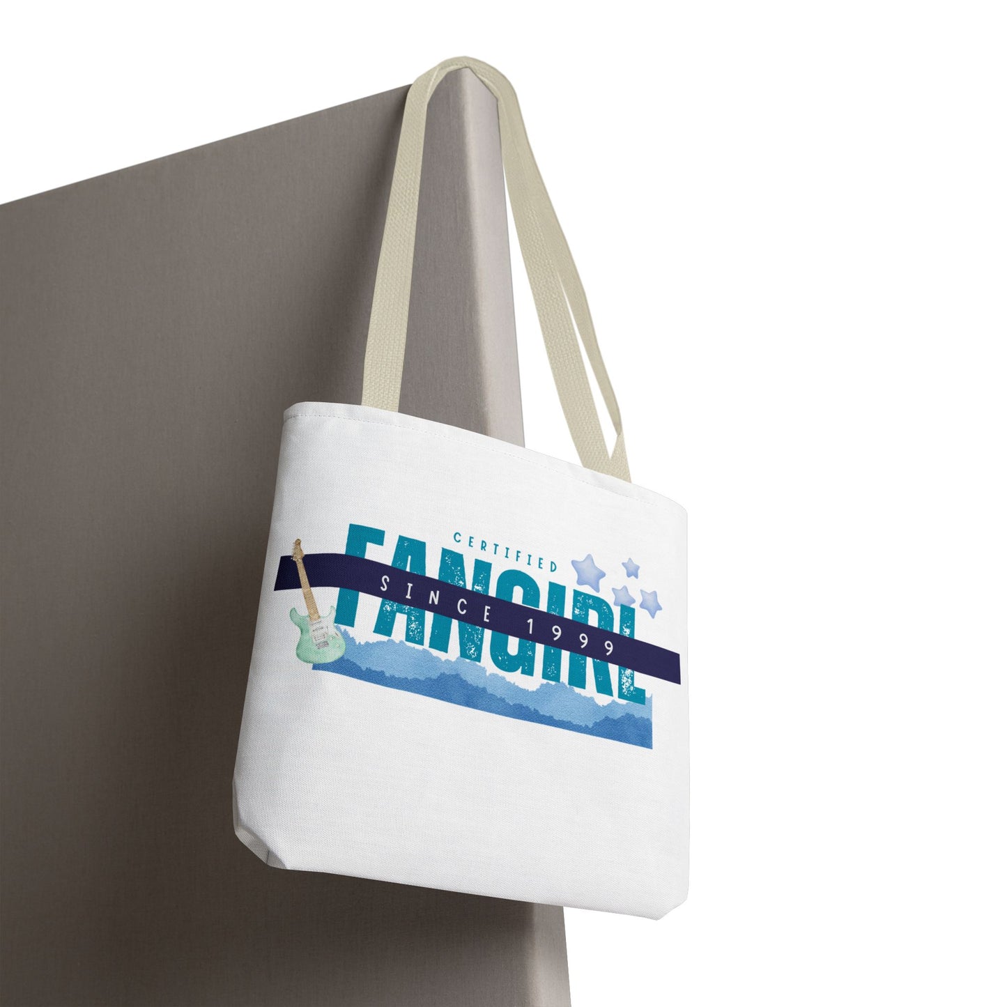 Certified Fangirl Since 1999 – Nostalgic Music Tote, Cute Tote, Gift for Fangirls, Fan Merchandise, Artsy Bag, AOP Design - Mixtape Hearts