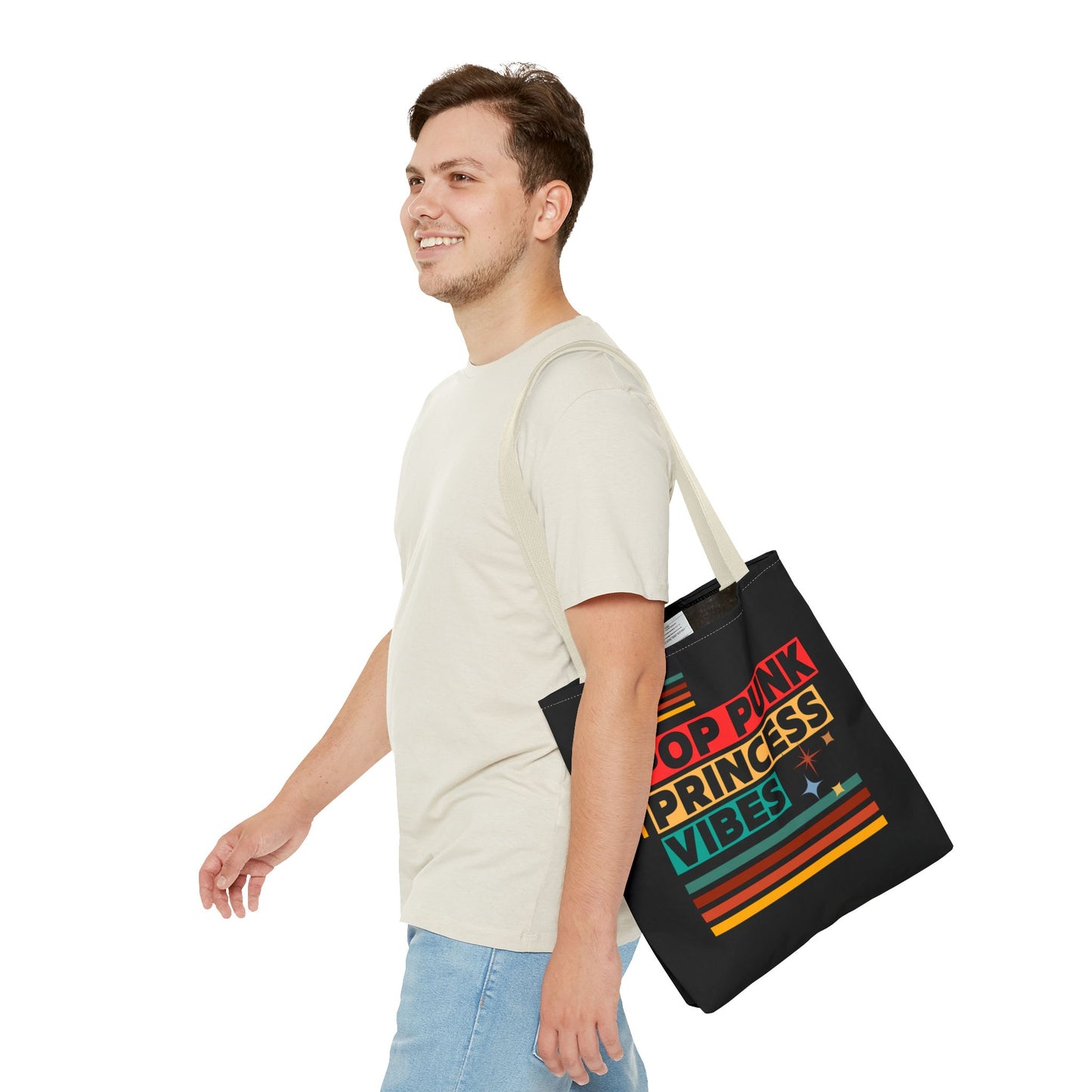 Pop Punk Princess Vibes – Loud & Cute Tote Bag – Emotional Era Tote Bag– Retro Music Tote – Pop Music Tote Bag – Nostalgic Music Tote - Mixtape Hearts