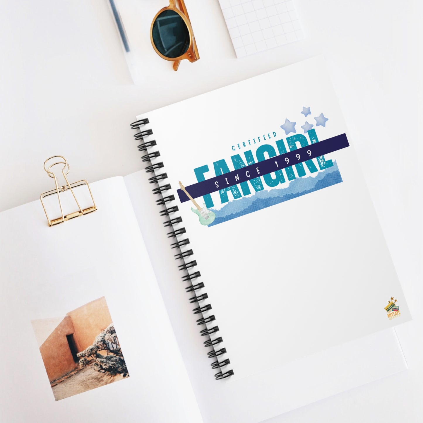 Certified Fangirl Since 1999 – Nostalgia-Inspired Journal - Cute Stationery, Journal for Fans, Gift for Creatives, School Supplies, Writing Journal - Mixtape Hearts