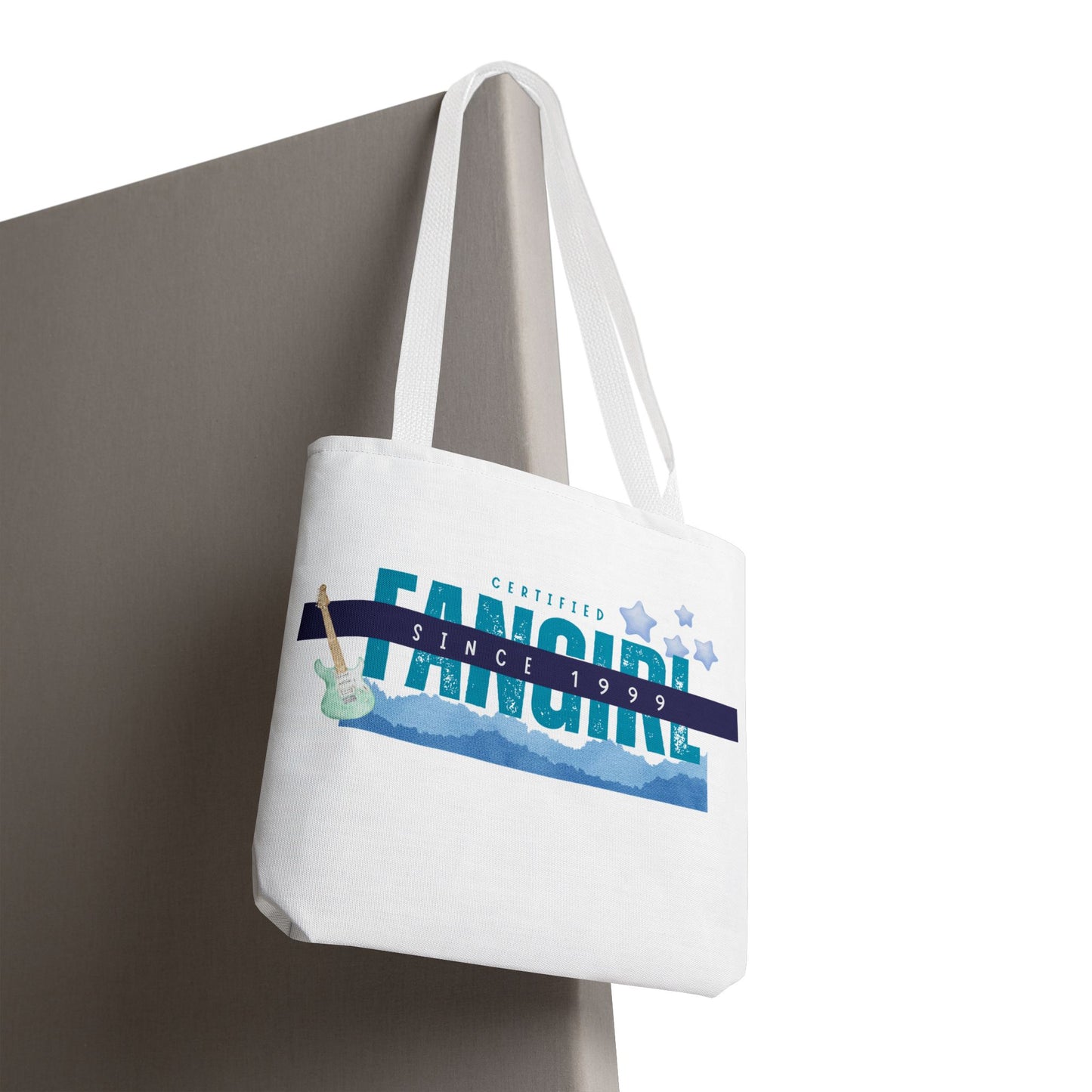 Certified Fangirl Since 1999 – Nostalgic Music Tote, Cute Tote, Gift for Fangirls, Fan Merchandise, Artsy Bag, AOP Design - Mixtape Hearts