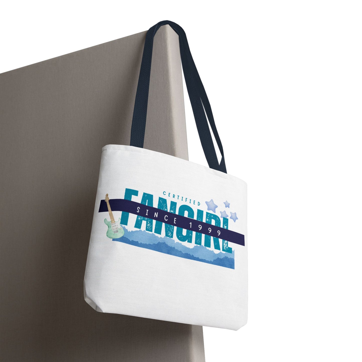 Certified Fangirl Since 1999 – Nostalgic Music Tote, Cute Tote, Gift for Fangirls, Fan Merchandise, Artsy Bag, AOP Design - Mixtape Hearts