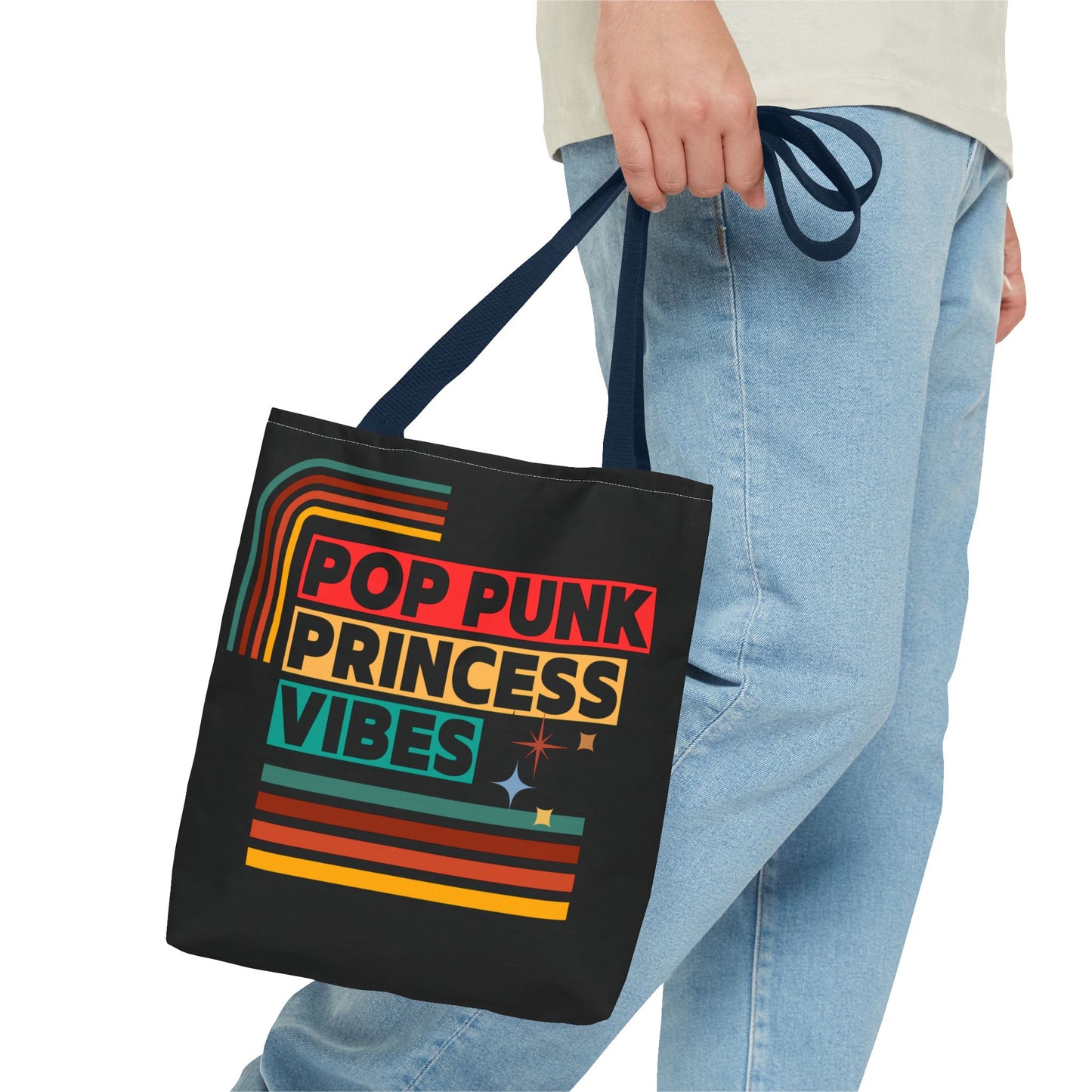 Pop Punk Princess Vibes – Loud & Cute Tote Bag – Emotional Era Tote Bag– Retro Music Tote – Pop Music Tote Bag – Nostalgic Music Tote - Mixtape Hearts