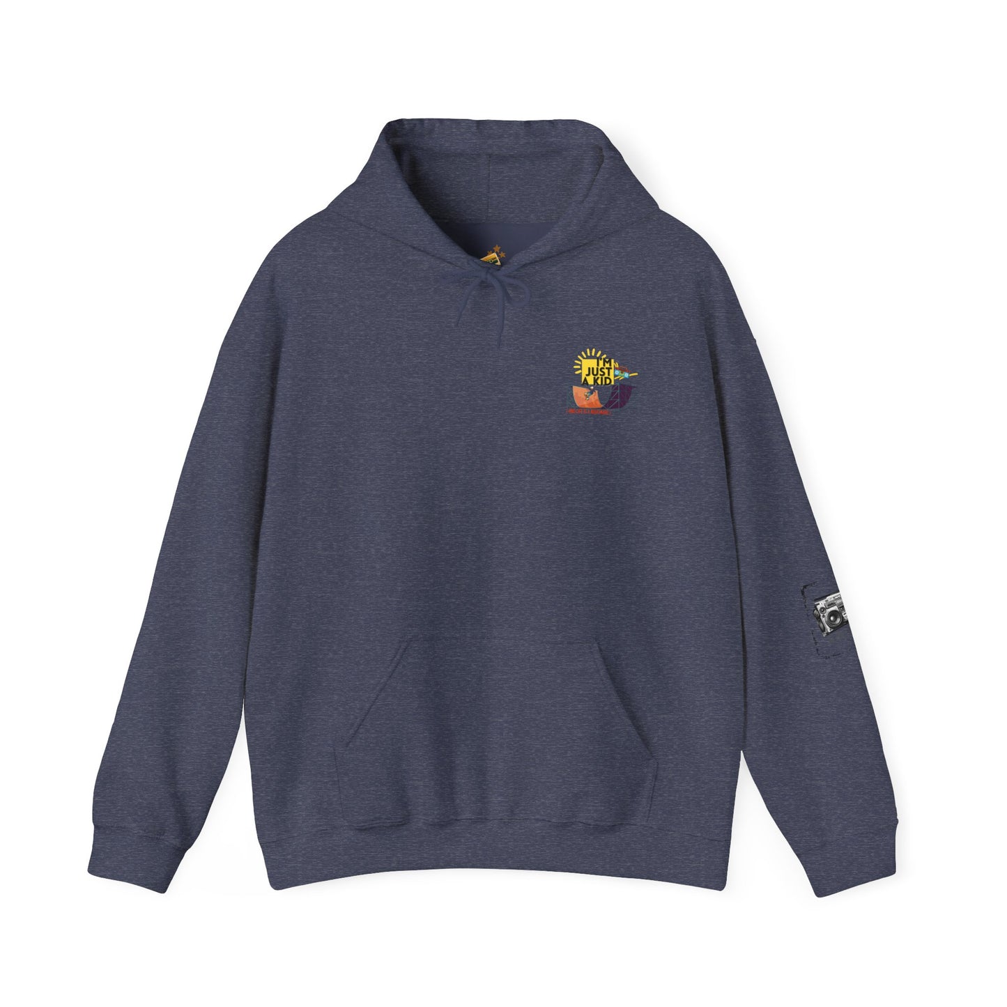"I’m Just a Kid" Oversized Pop Punk Hoodie - Unisex Heavy Blend™ | Fun Graphic Sweatshirt, Youth Streetwear, Gifts for Boys & Girls, Birthday, Everyday Wear - Mixtape Hearts