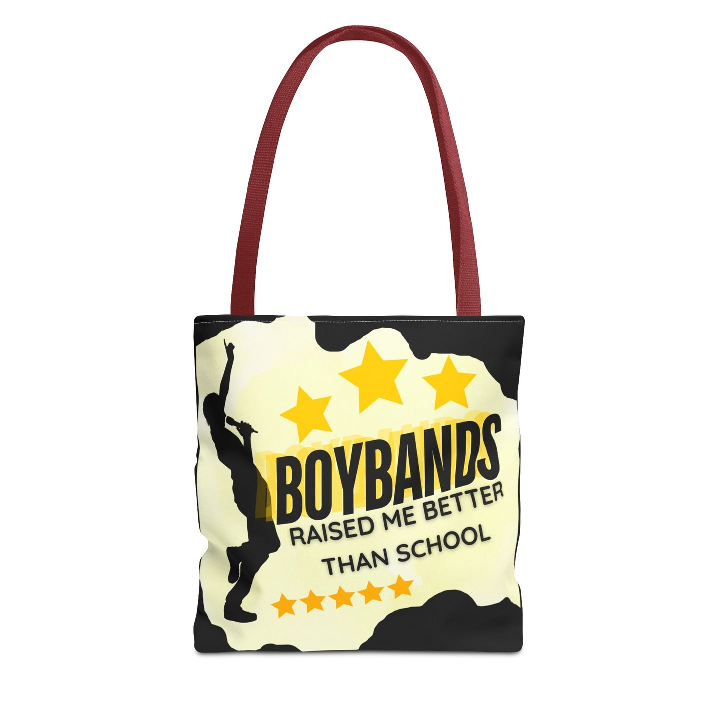 Boybands Raised Me Better Than School – Retro Music Tote – Pop Music Tote Bag – Nostalgic Music Tote - Mixtape Hearts