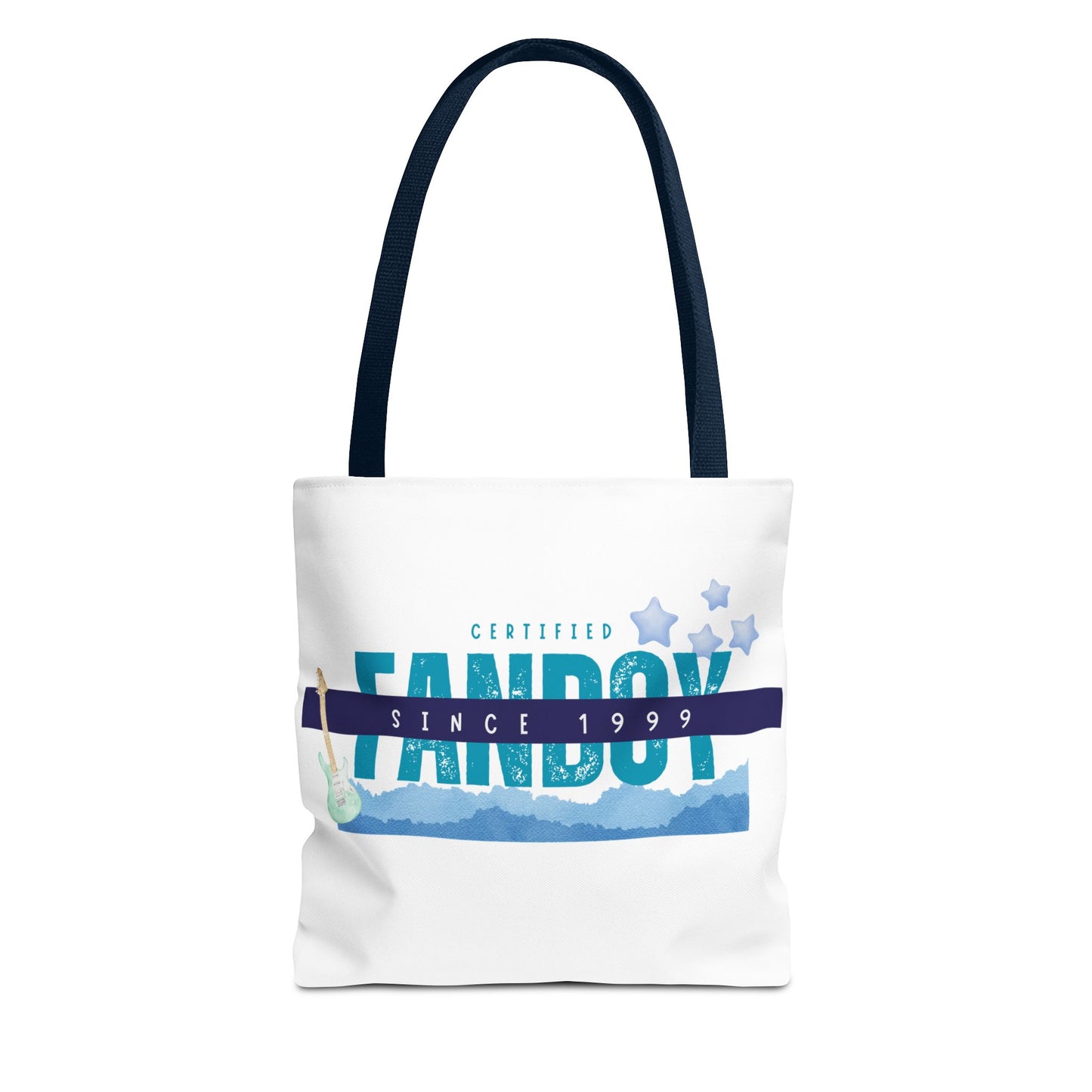 Certified Fanboy Since 1999 – Pop Music Tote Bag– Nostalgic Music Tote, Cute Tote, Gift for Fangirls, Fan Merchandise, Artsy Bag, AOP Design - Mixtape Hearts