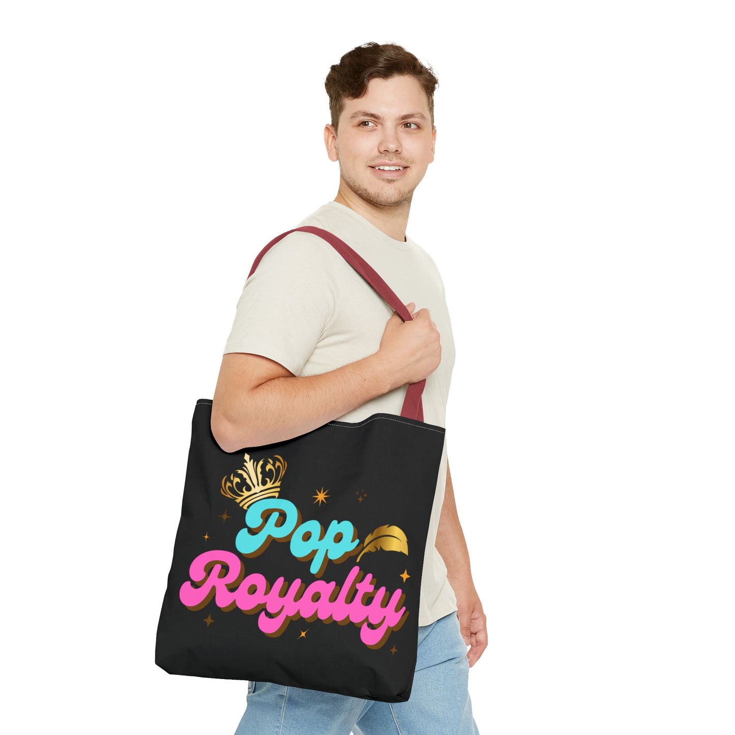 Pop Royalty – Nostalgic Music Tote - Mixtape Hearts