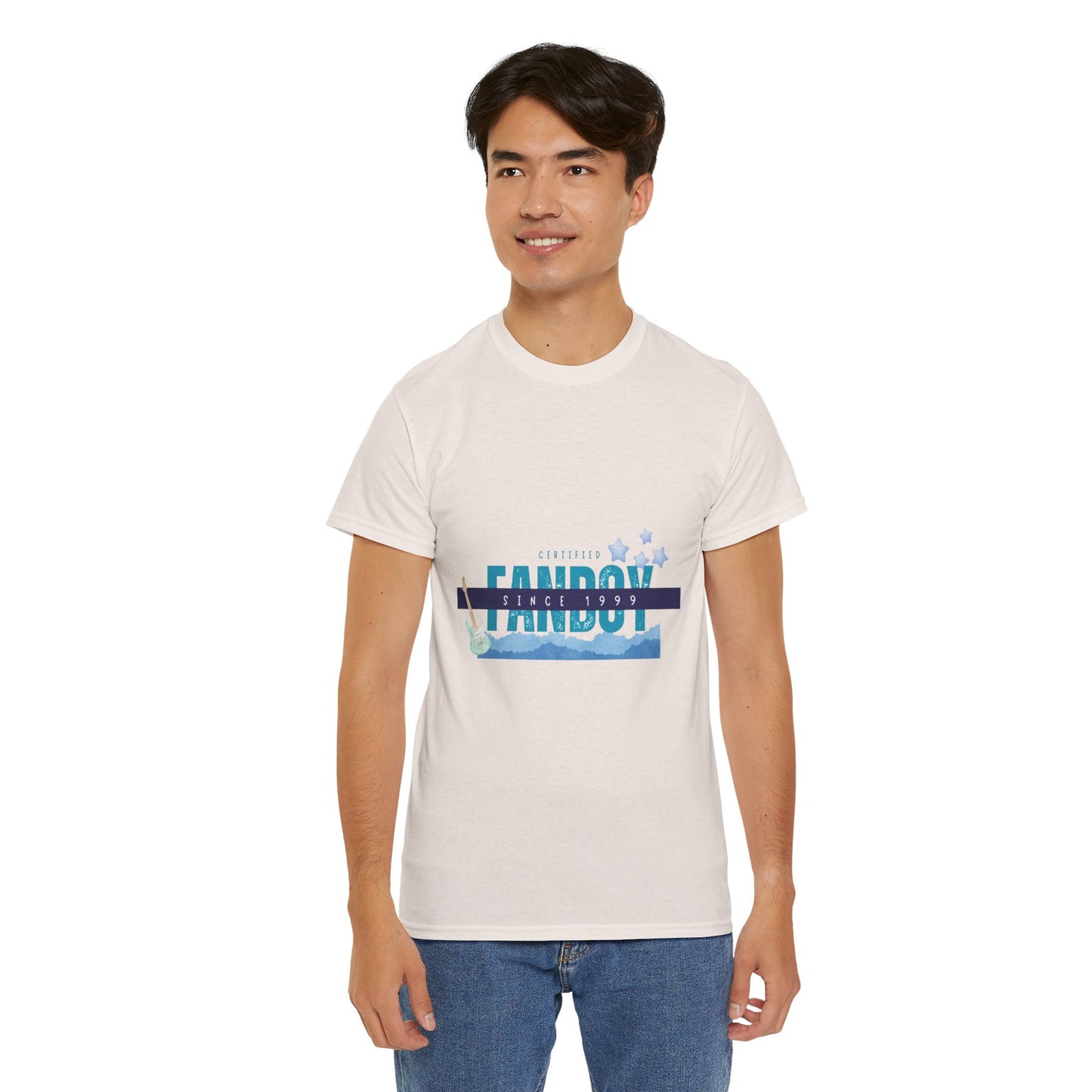 Certified Fanboy Since 1999 – Retro Pop Music Tee, Casual Tee, Graphic T-Shirt, Gift for Fans, Summer Wear, Everyday Comfort - Mixtape Hearts