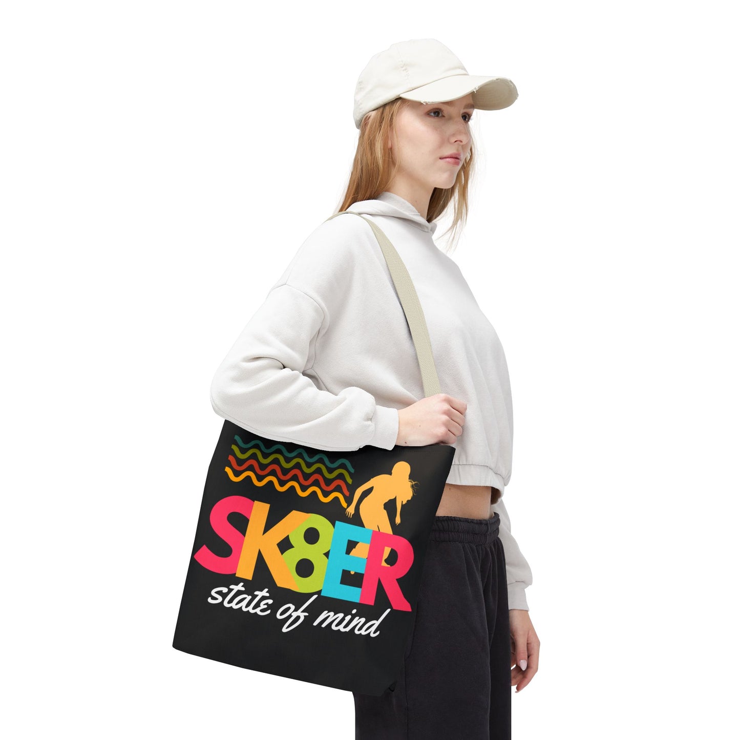 Sk8er State of Mind – Skatecore Tote Bag– Loud & Cute Tote Bag – Emotional Era Tote Bag– Retro Music Tote – Pop Music Tote Bag – Nostalgic Music Tote - Mixtape Hearts