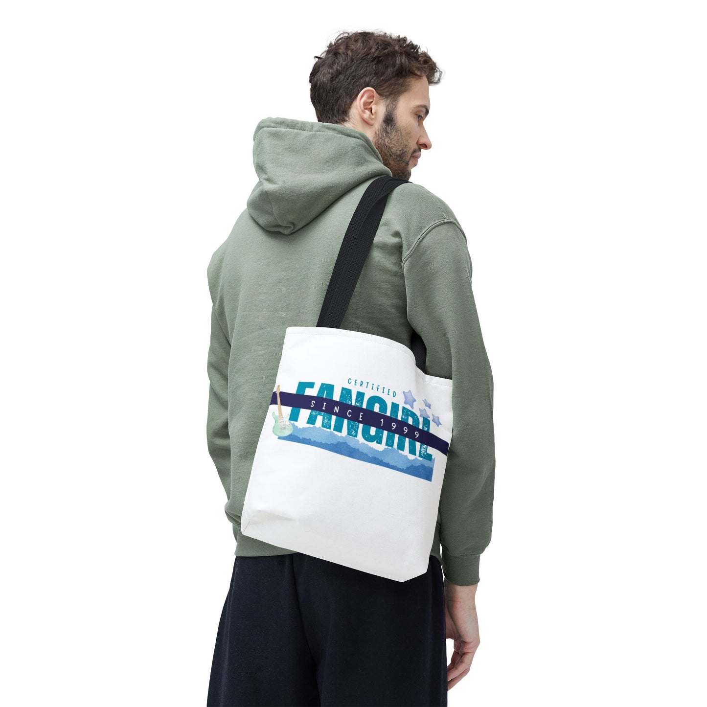 Certified Fangirl Since 1999 – Nostalgic Music Tote, Cute Tote, Gift for Fangirls, Fan Merchandise, Artsy Bag, AOP Design - Mixtape Hearts