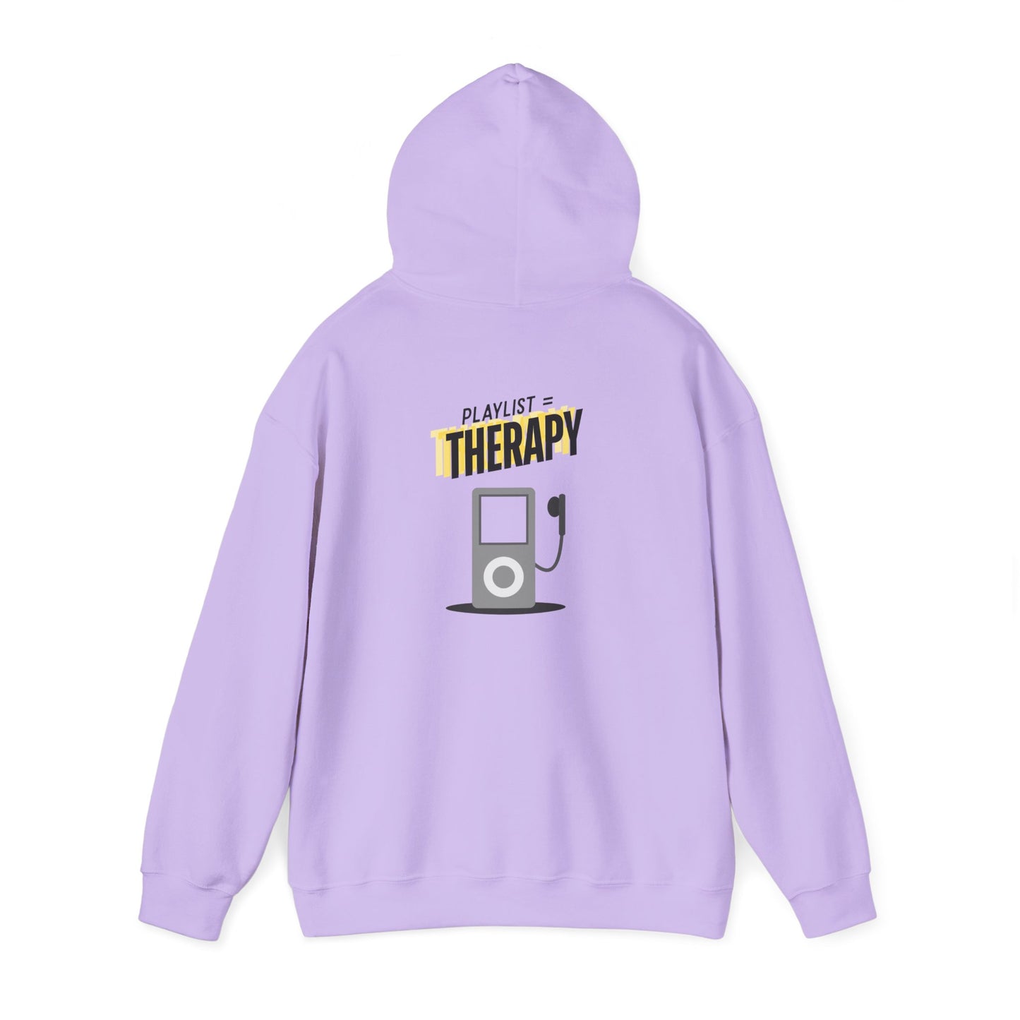 Playlist = Therapy – Cozy Hoodie – Cozy Throwback Hoodie – Cozy Retro Hoodie – Stylish Streetwear, Cozy Layering Piece, Unique Graphic Hoodie - Mixtape Hearts