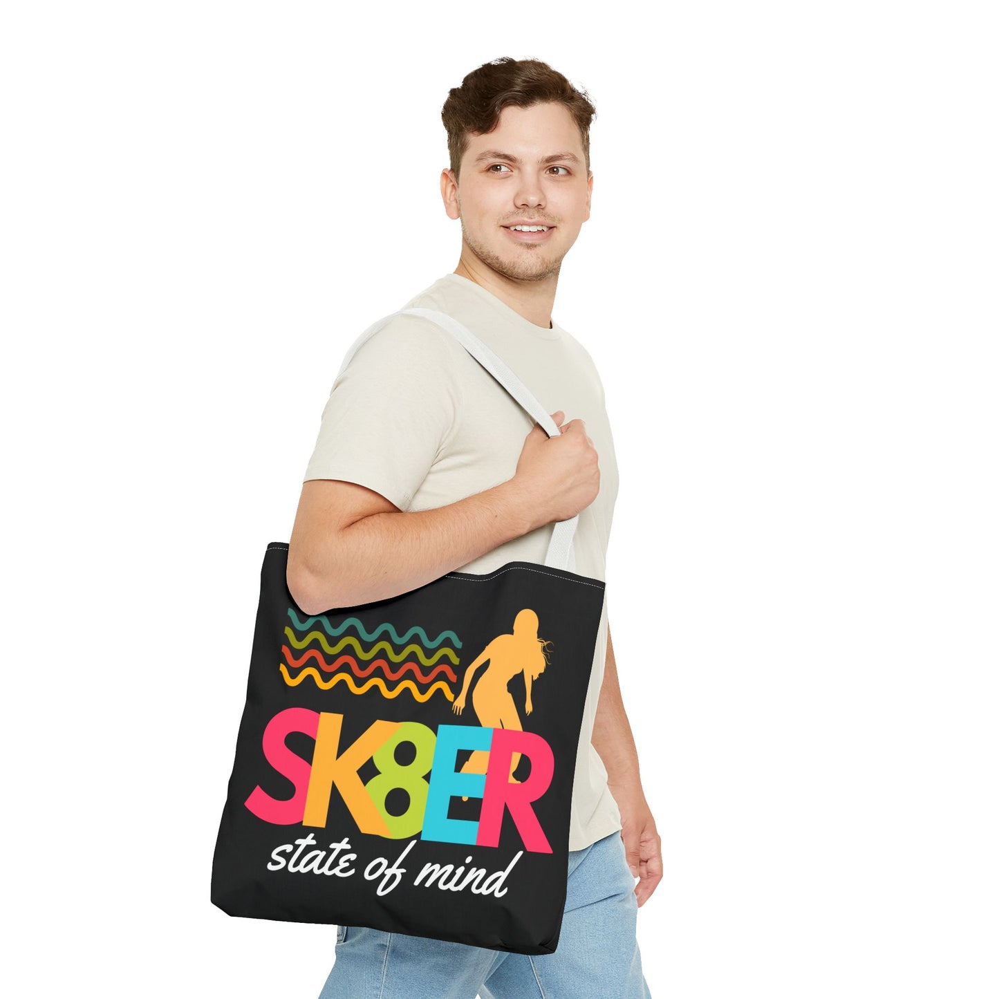 Sk8er State of Mind – Skatecore Tote Bag– Loud & Cute Tote Bag – Emotional Era Tote Bag– Retro Music Tote – Pop Music Tote Bag – Nostalgic Music Tote - Mixtape Hearts