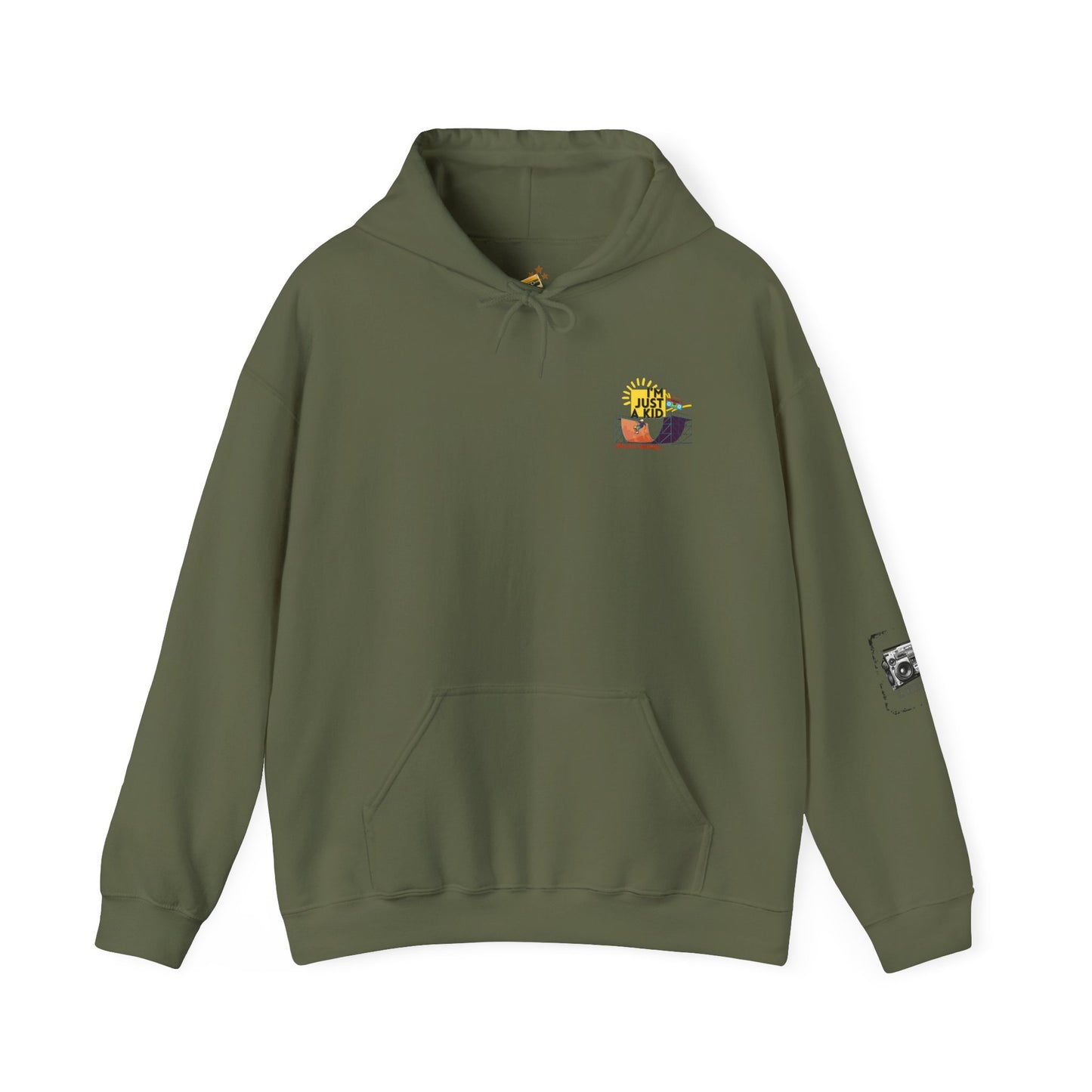 "I’m Just a Kid" Oversized Pop Punk Hoodie - Unisex Heavy Blend™ | Fun Graphic Sweatshirt, Youth Streetwear, Gifts for Boys & Girls, Birthday, Everyday Wear - Mixtape Hearts
