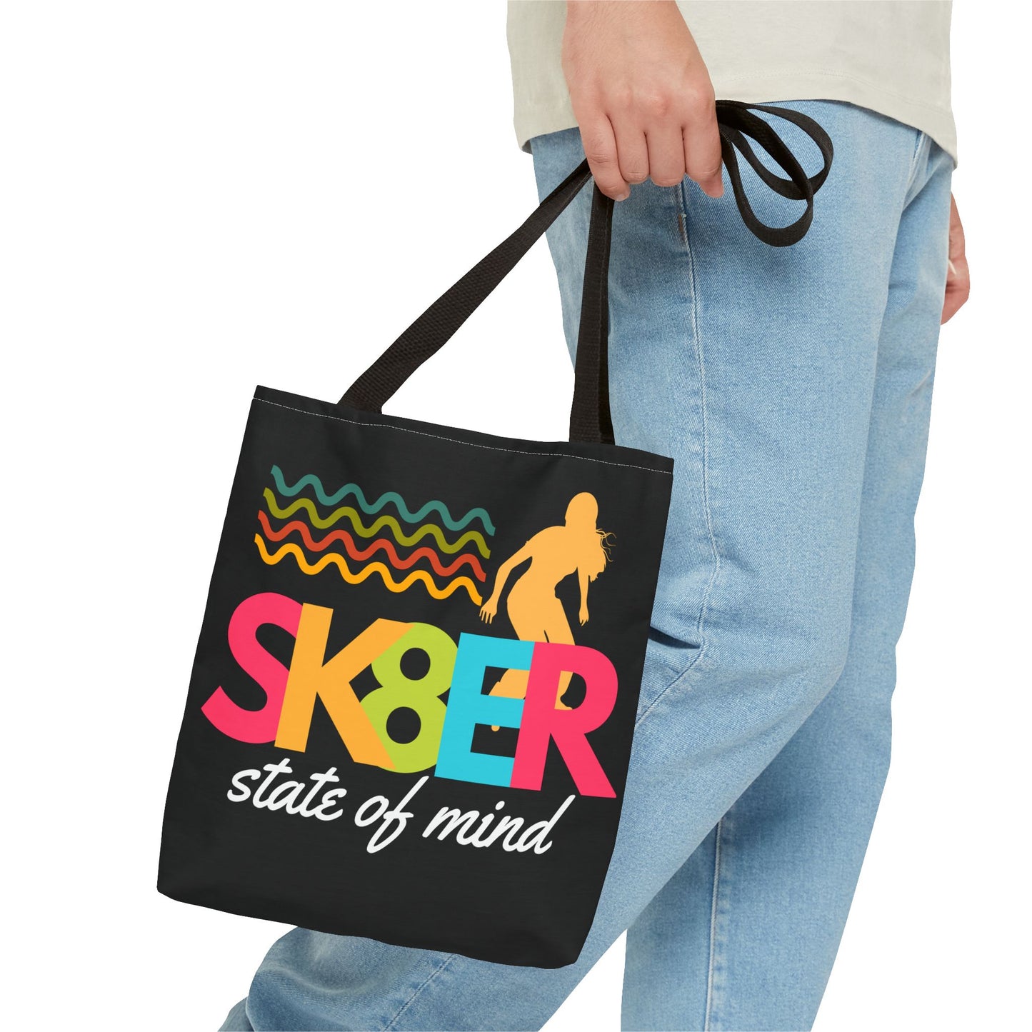 Sk8er State of Mind – Skatecore Tote Bag– Loud & Cute Tote Bag – Emotional Era Tote Bag– Retro Music Tote – Pop Music Tote Bag – Nostalgic Music Tote - Mixtape Hearts